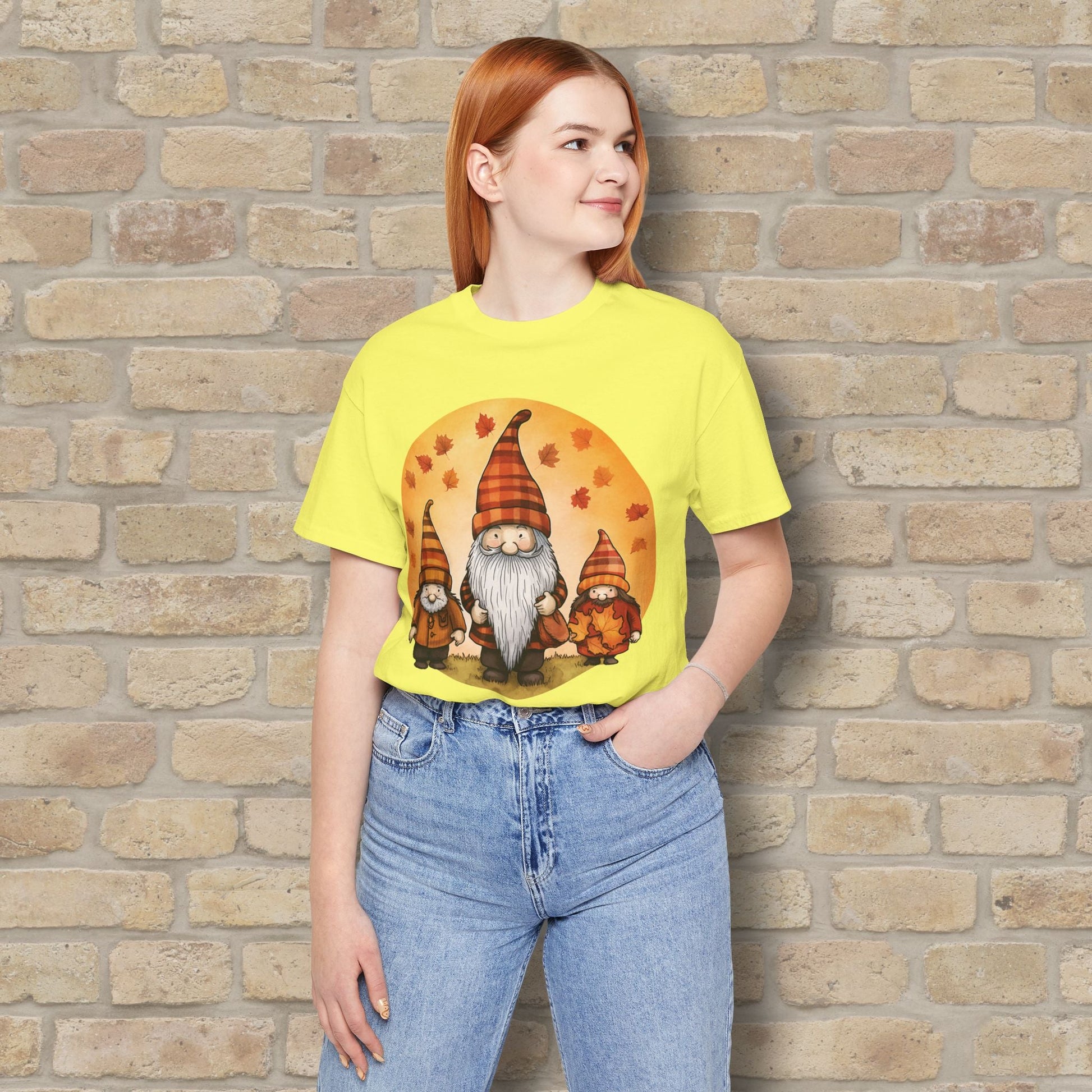 Graphic Only Fall Gnomes Tee - Vibrant Styles
