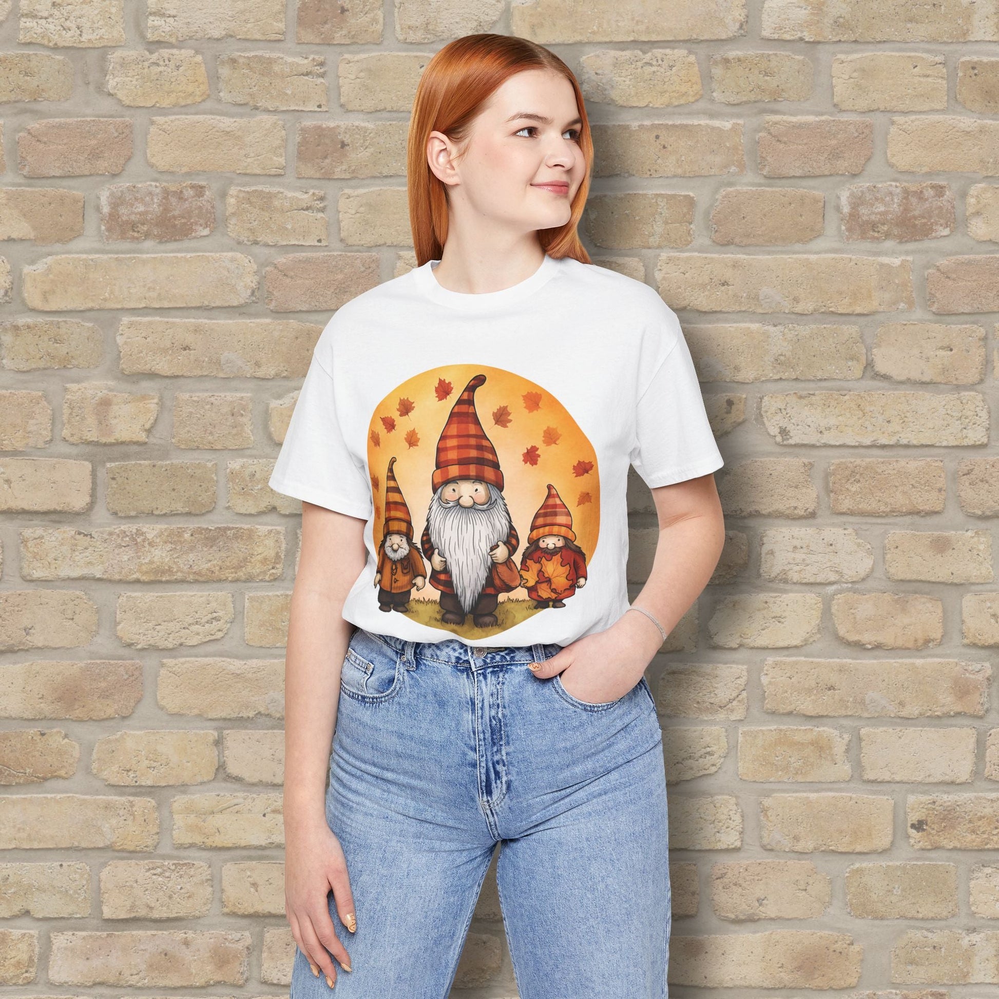 Graphic Only Fall Gnomes Tee - Vibrant Styles