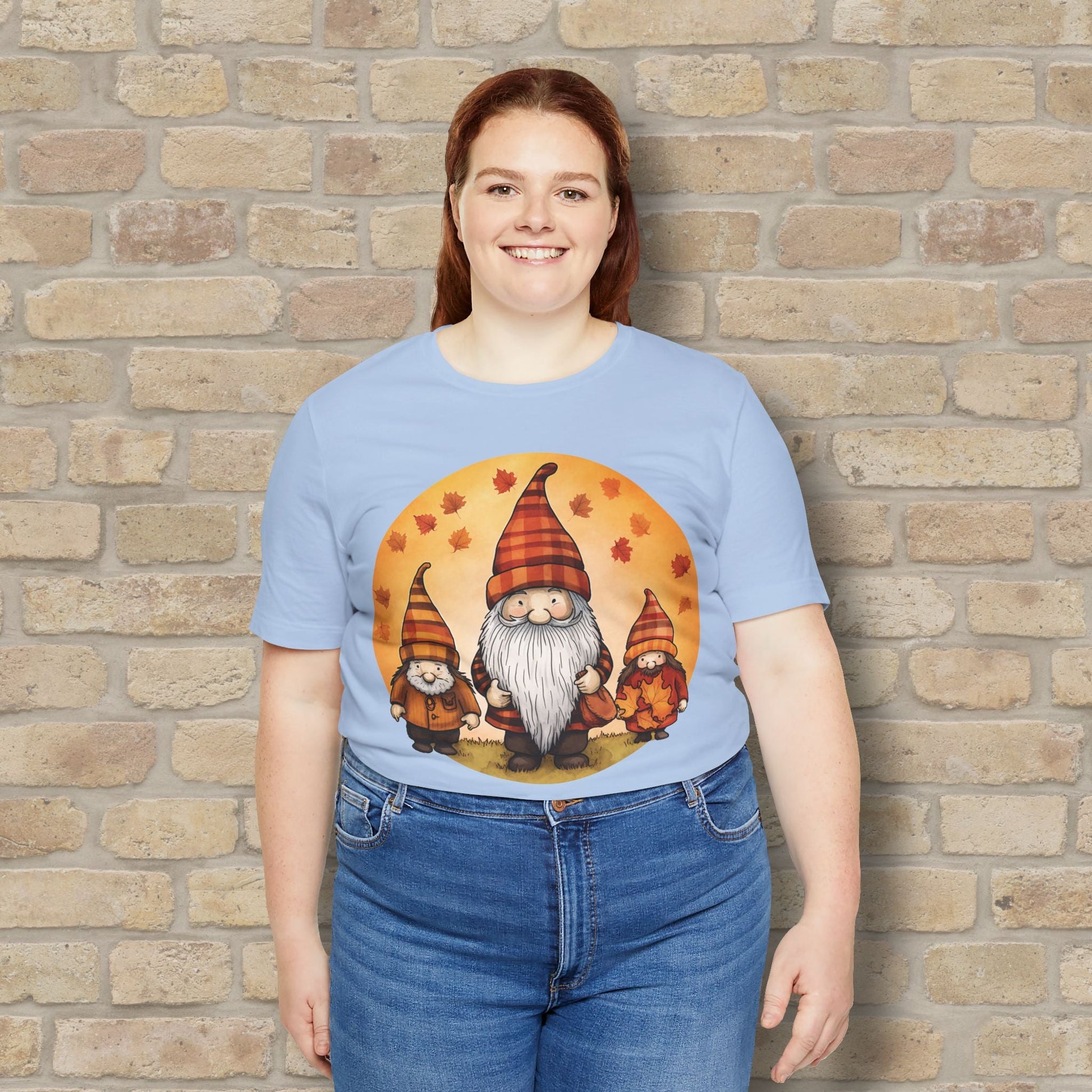 Graphic Only Fall Gnomes Tee - Vibrant Styles