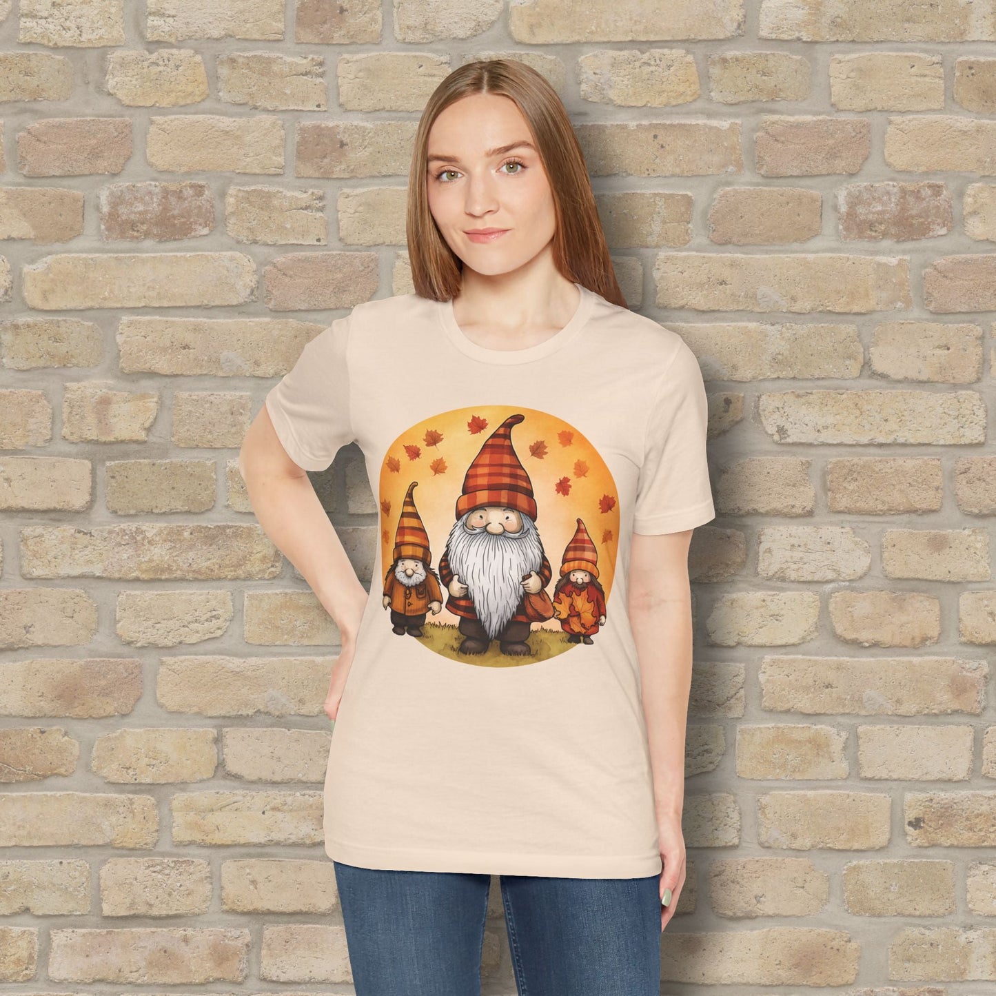 Graphic Only Fall Gnomes Tee - Vibrant Styles