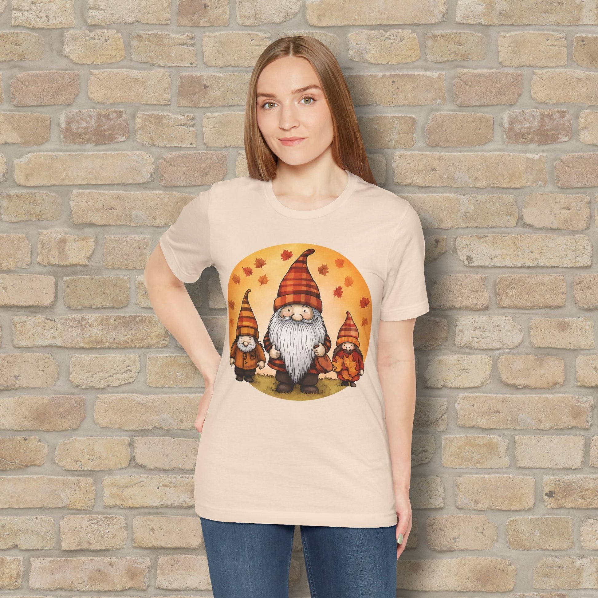 Graphic Only Fall Gnomes Tee - Vibrant Styles