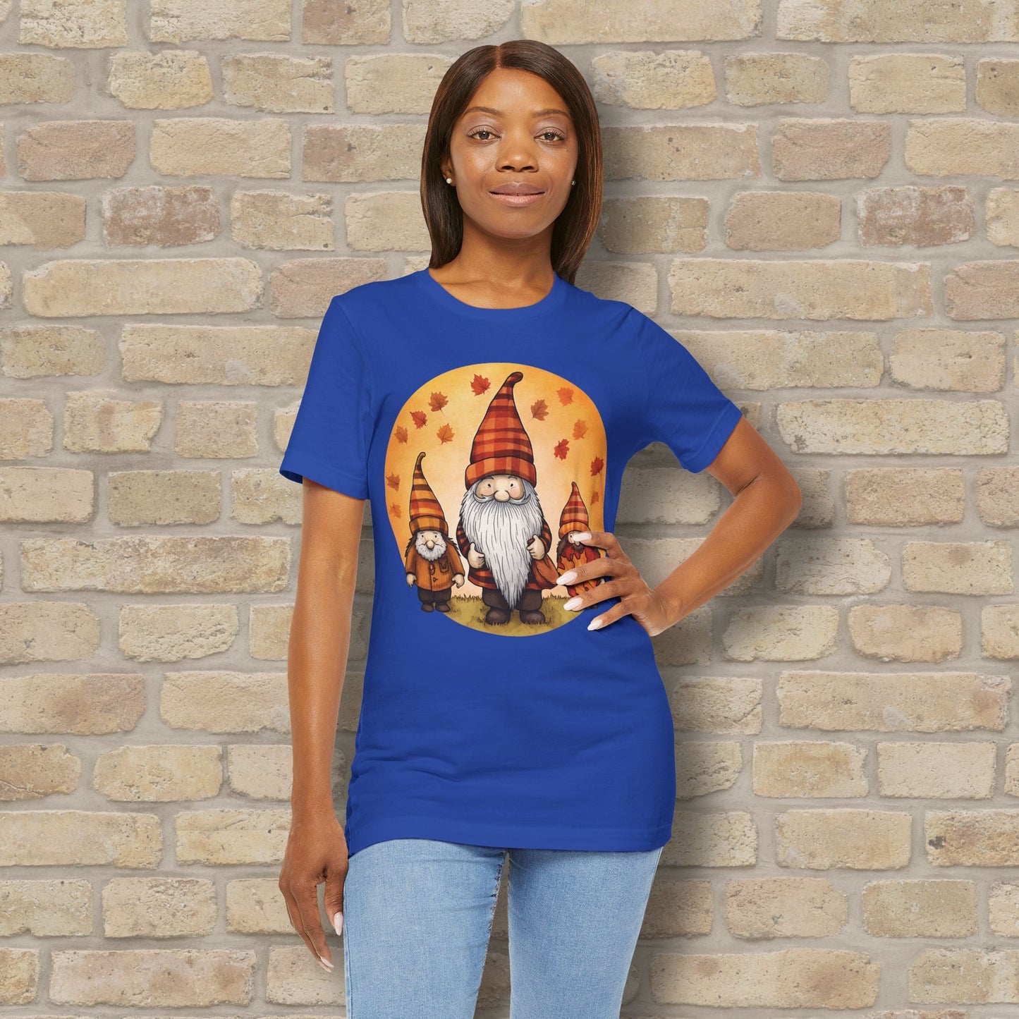 Graphic Only Fall Gnomes Tee - Vibrant Styles