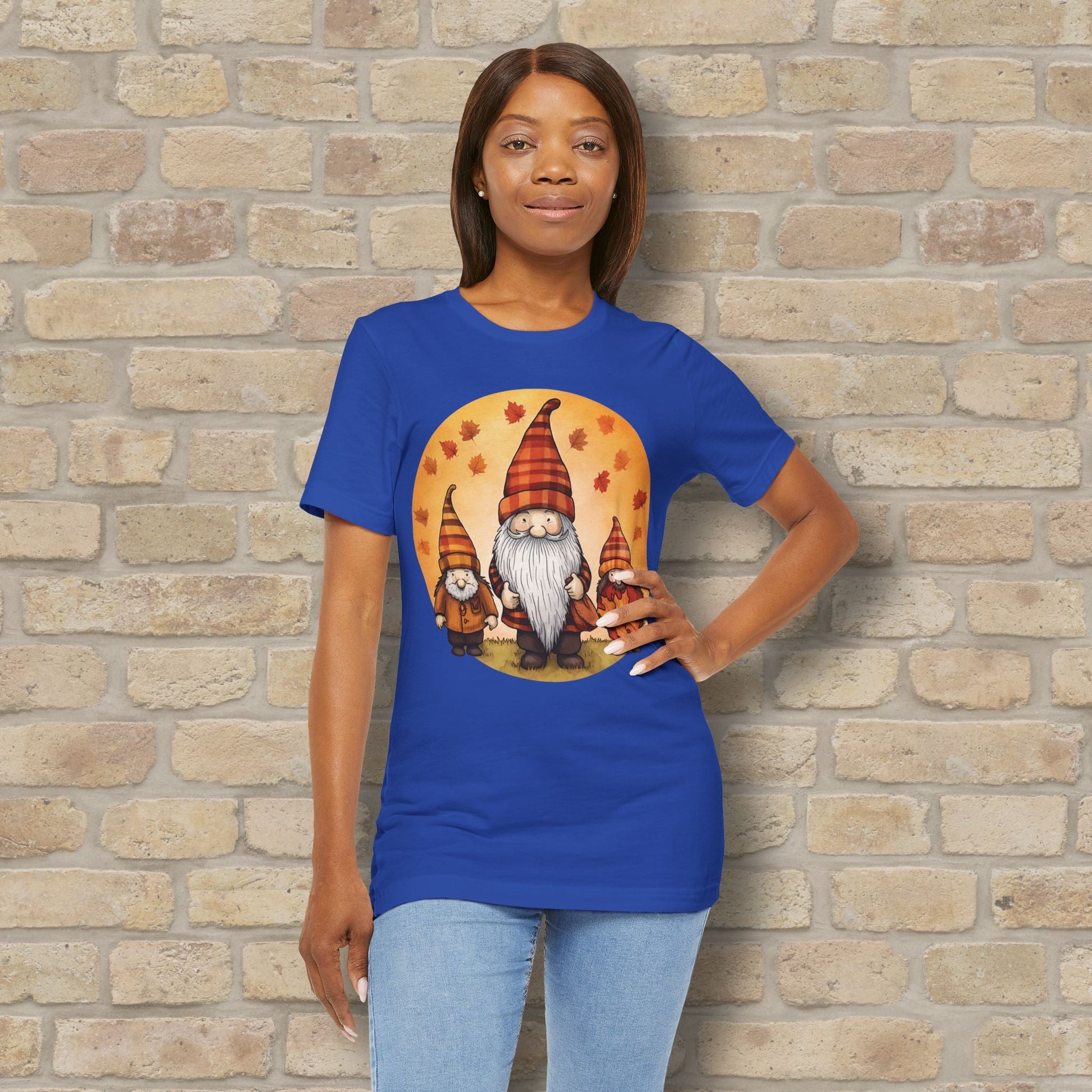 Graphic Only Fall Gnomes Tee - Vibrant Styles