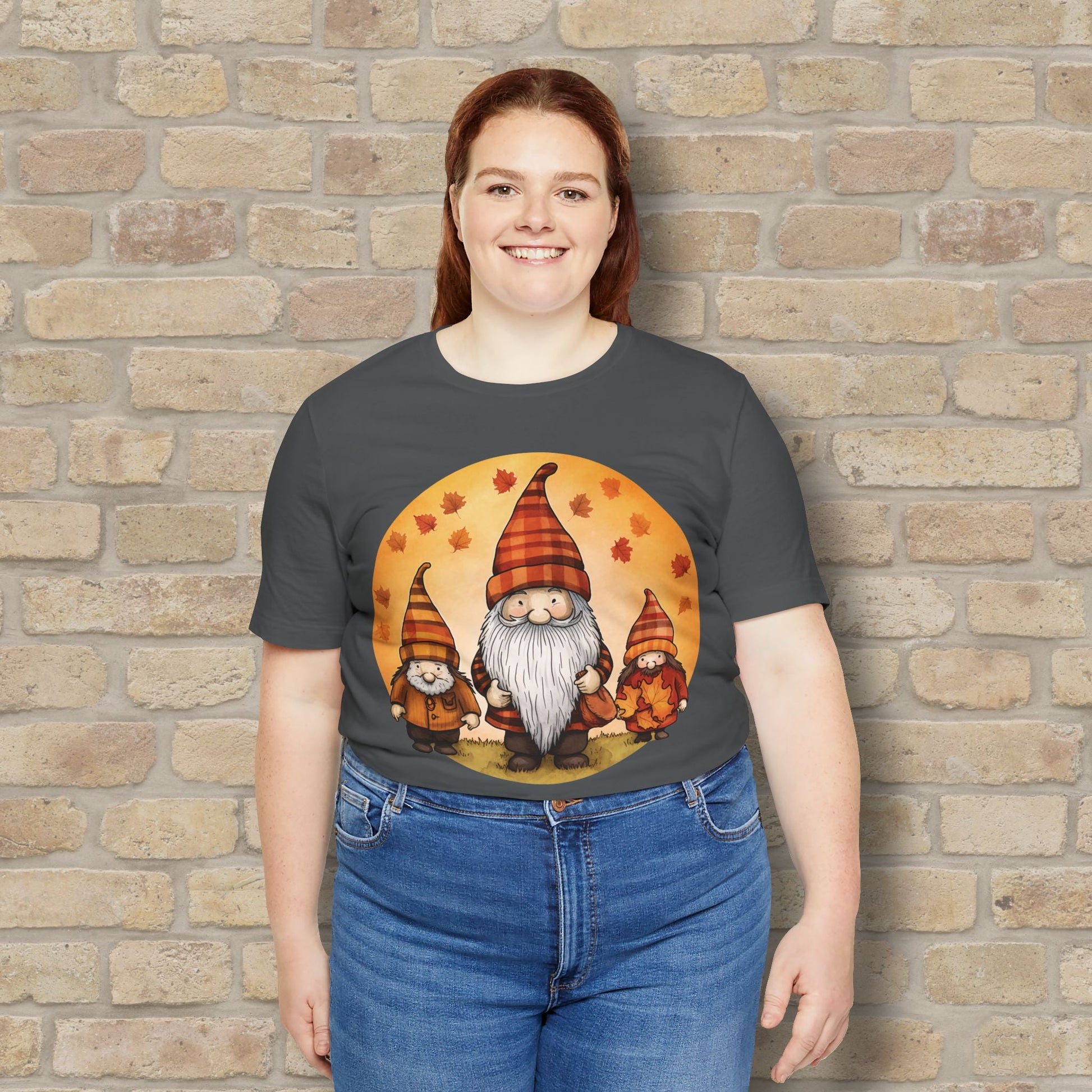 Graphic Only Fall Gnomes Tee - Vibrant Styles