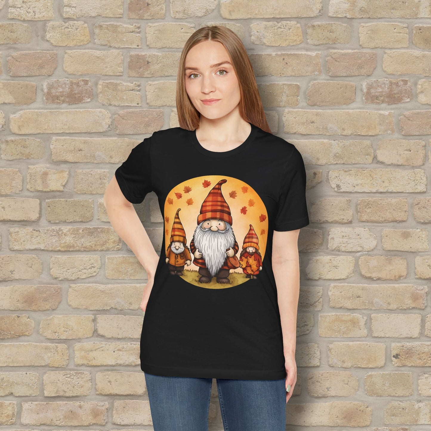 Graphic Only Fall Gnomes Tee - Vibrant Styles