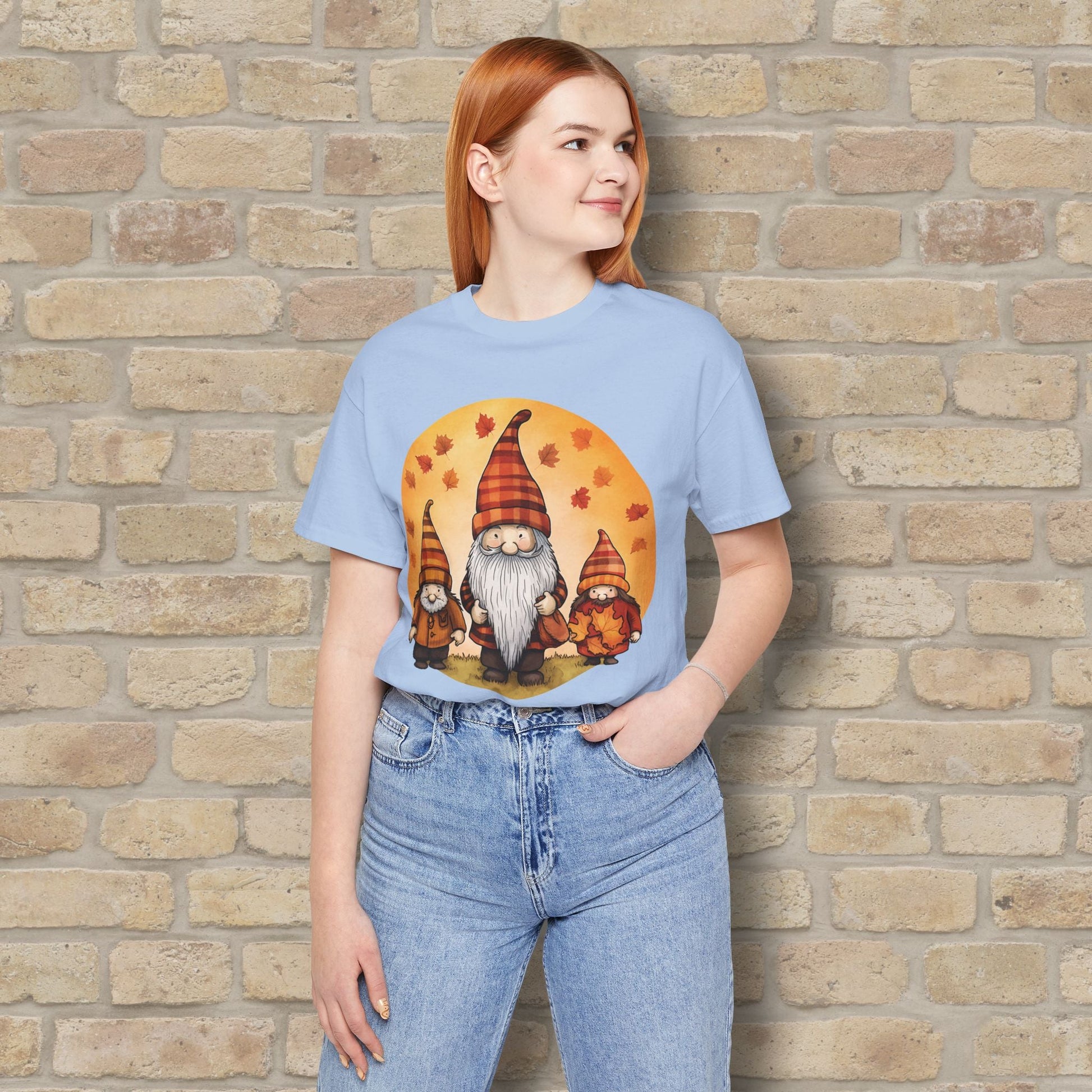 Graphic Only Fall Gnomes Tee - Vibrant Styles