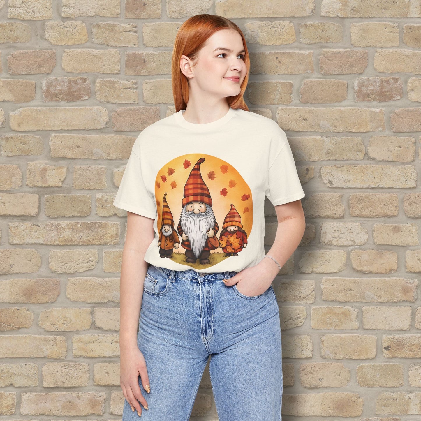 Graphic Only Fall Gnomes Tee - Vibrant Styles