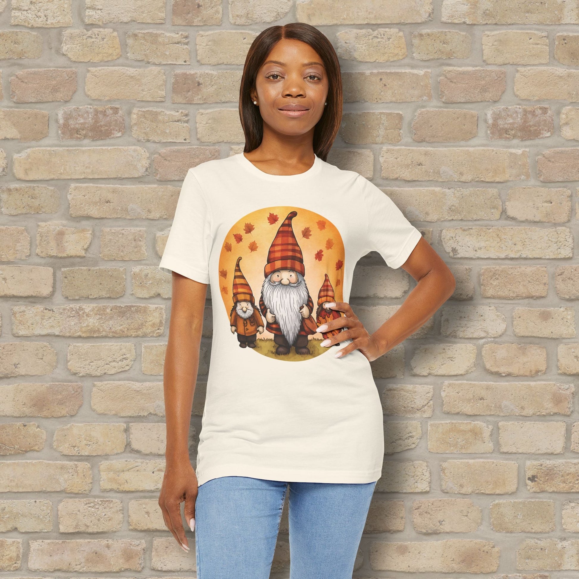 Graphic Only Fall Gnomes Tee - Vibrant Styles