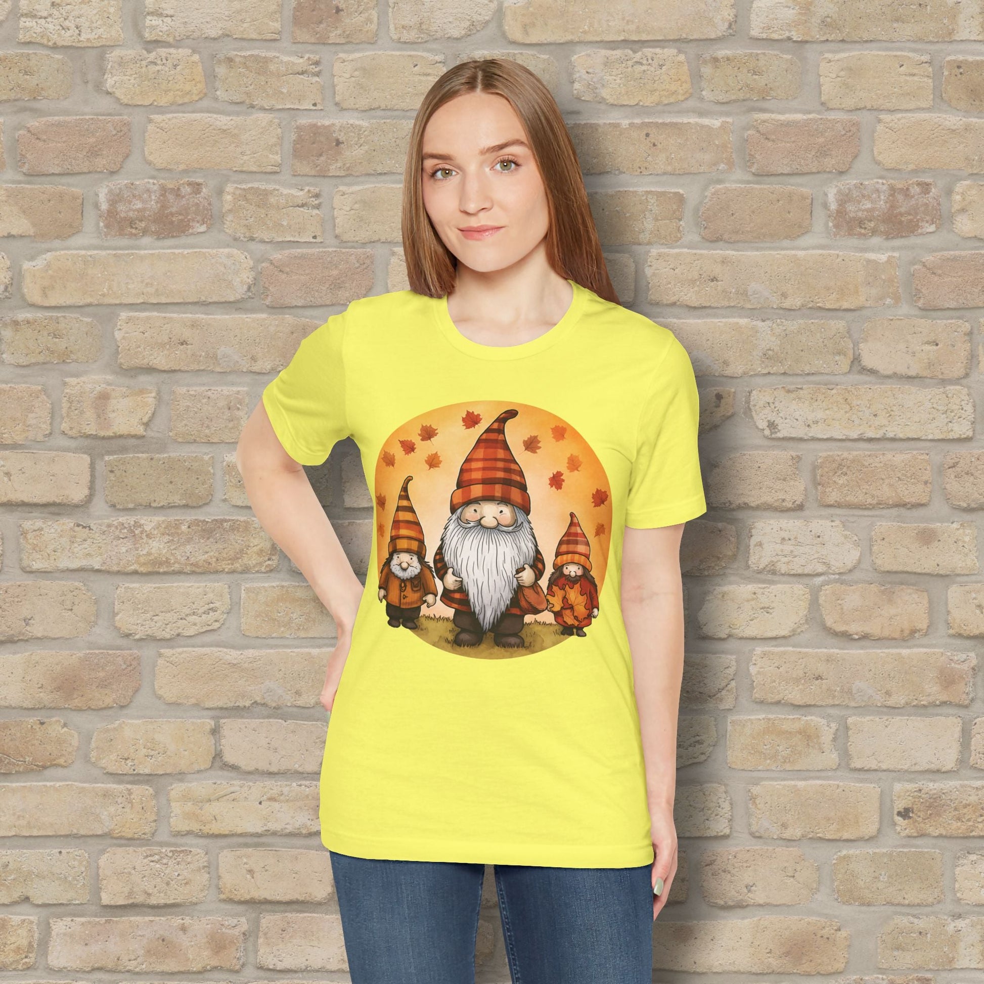 Graphic Only Fall Gnomes Tee - Vibrant Styles