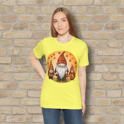 Graphic Only Fall Gnomes Tee - Vibrant Styles