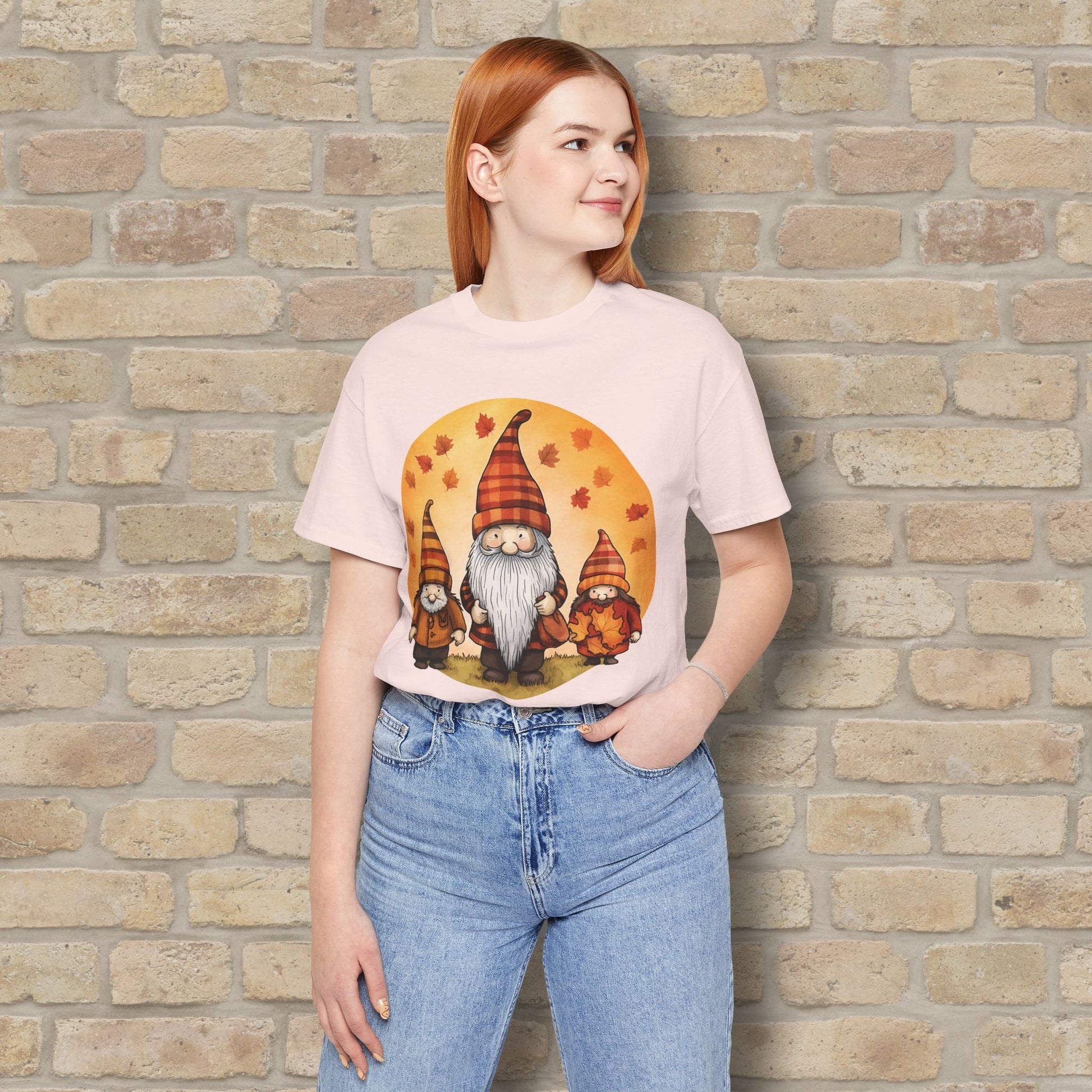 Graphic Only Fall Gnomes Tee - Vibrant Styles