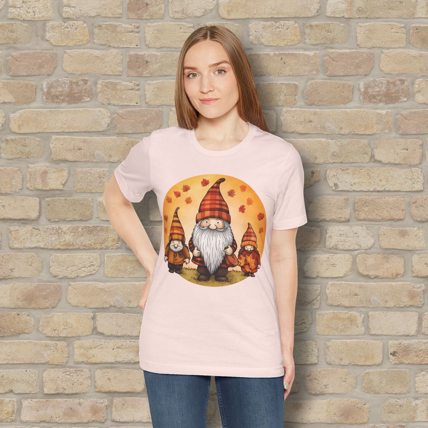 Graphic Only Fall Gnomes Tee - Vibrant Styles