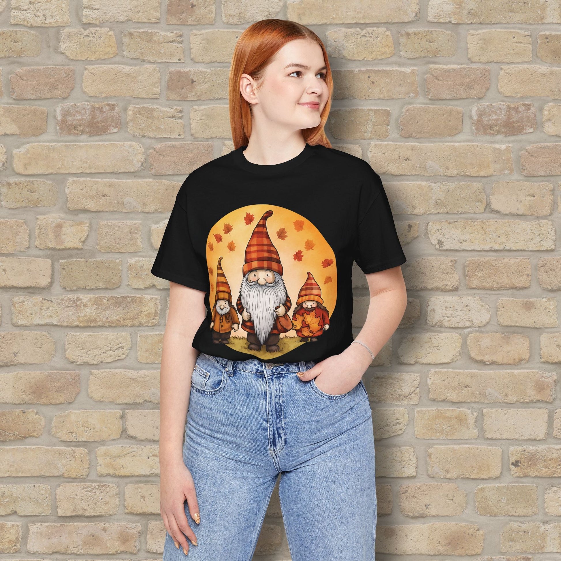 Graphic Only Fall Gnomes Tee - Vibrant Styles