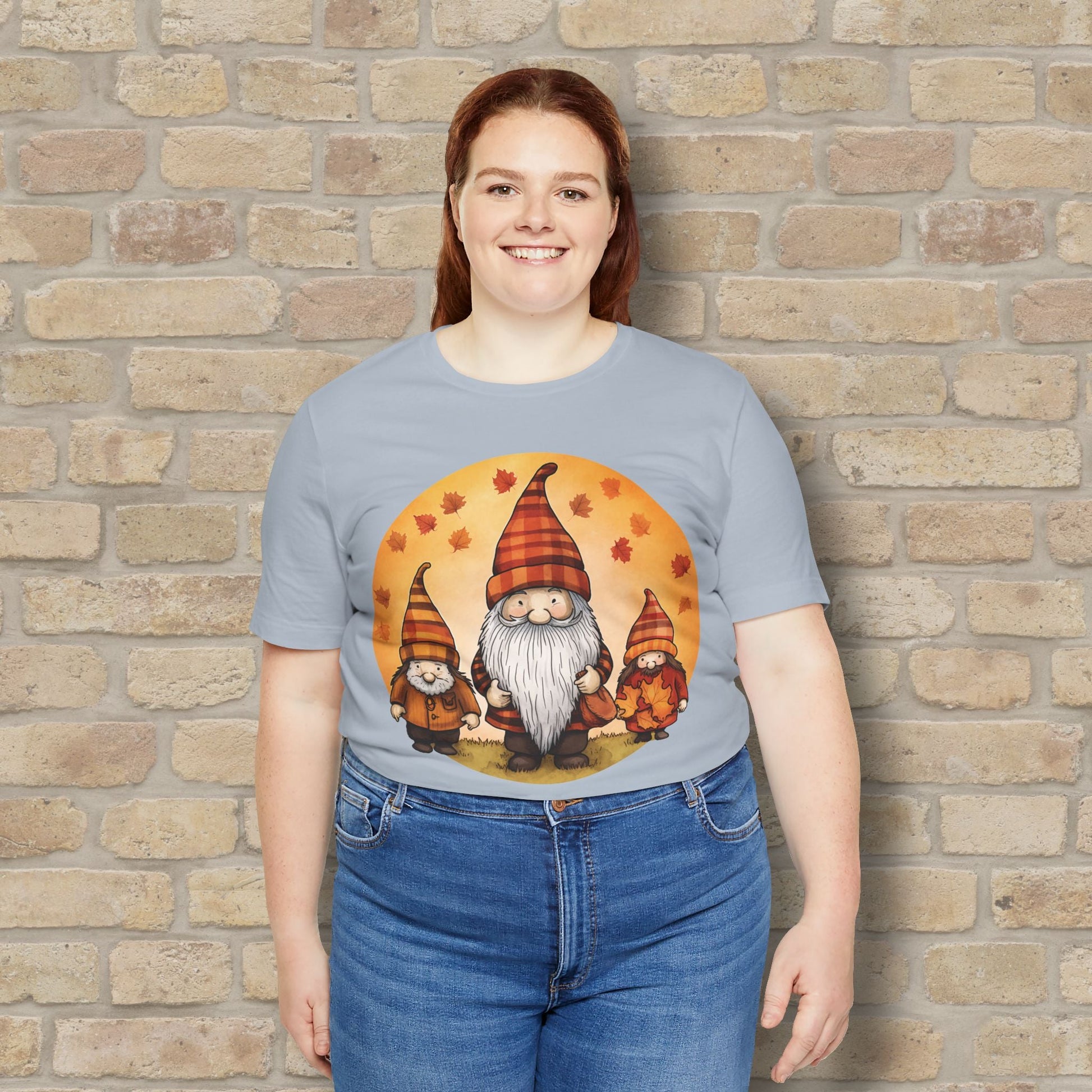 Graphic Only Fall Gnomes Tee - Vibrant Styles