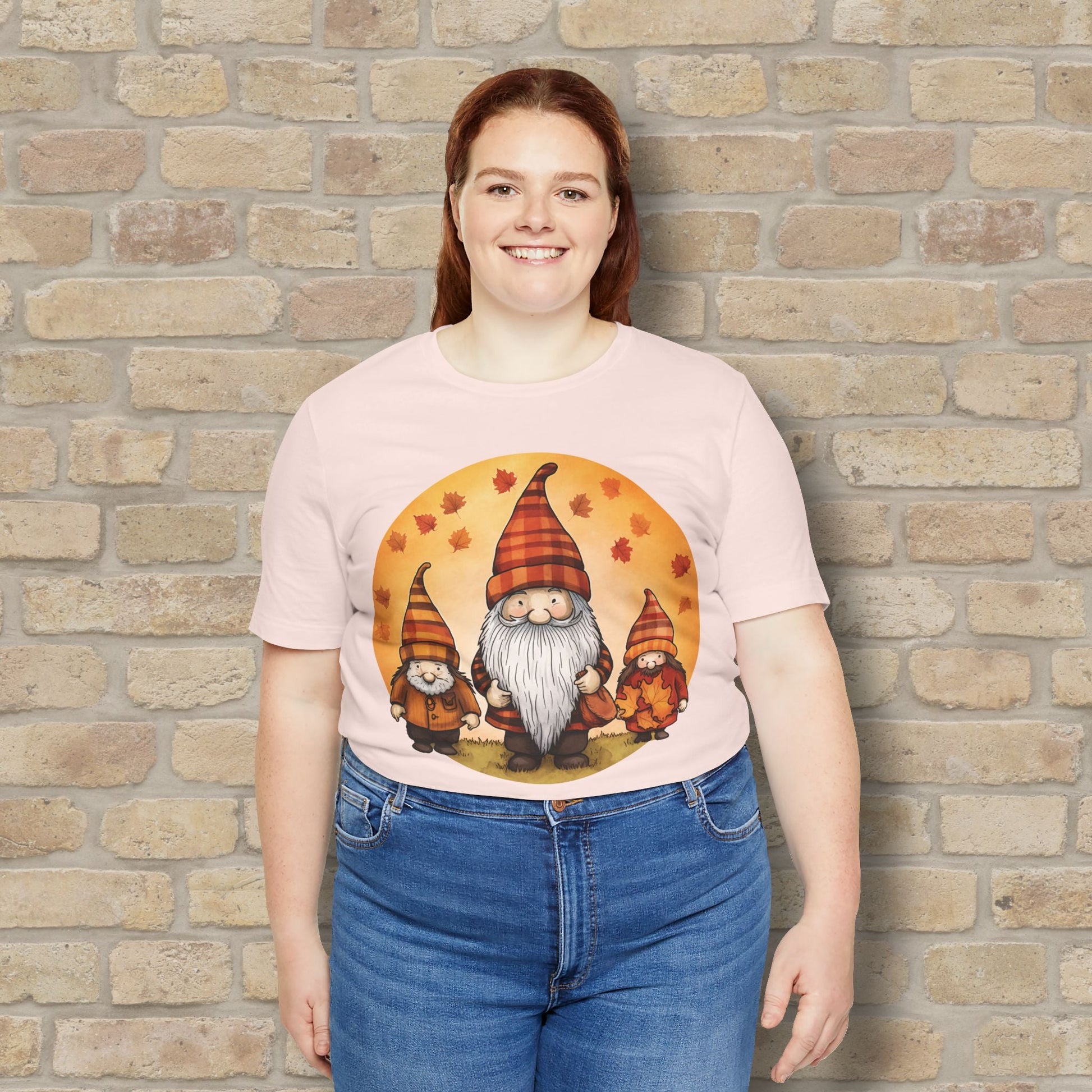 Graphic Only Fall Gnomes Tee - Vibrant Styles