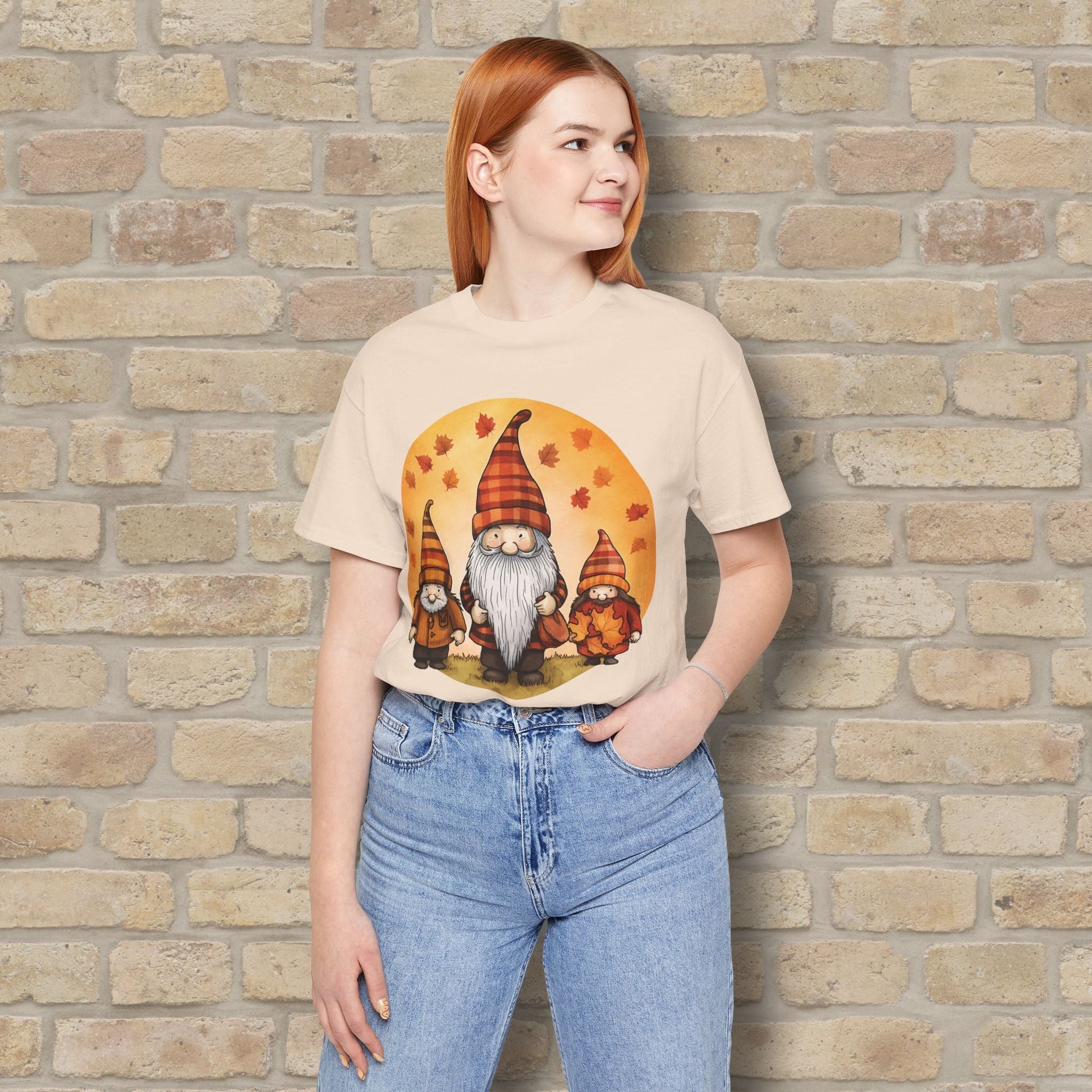 Graphic Only Fall Gnomes Tee - Vibrant Styles