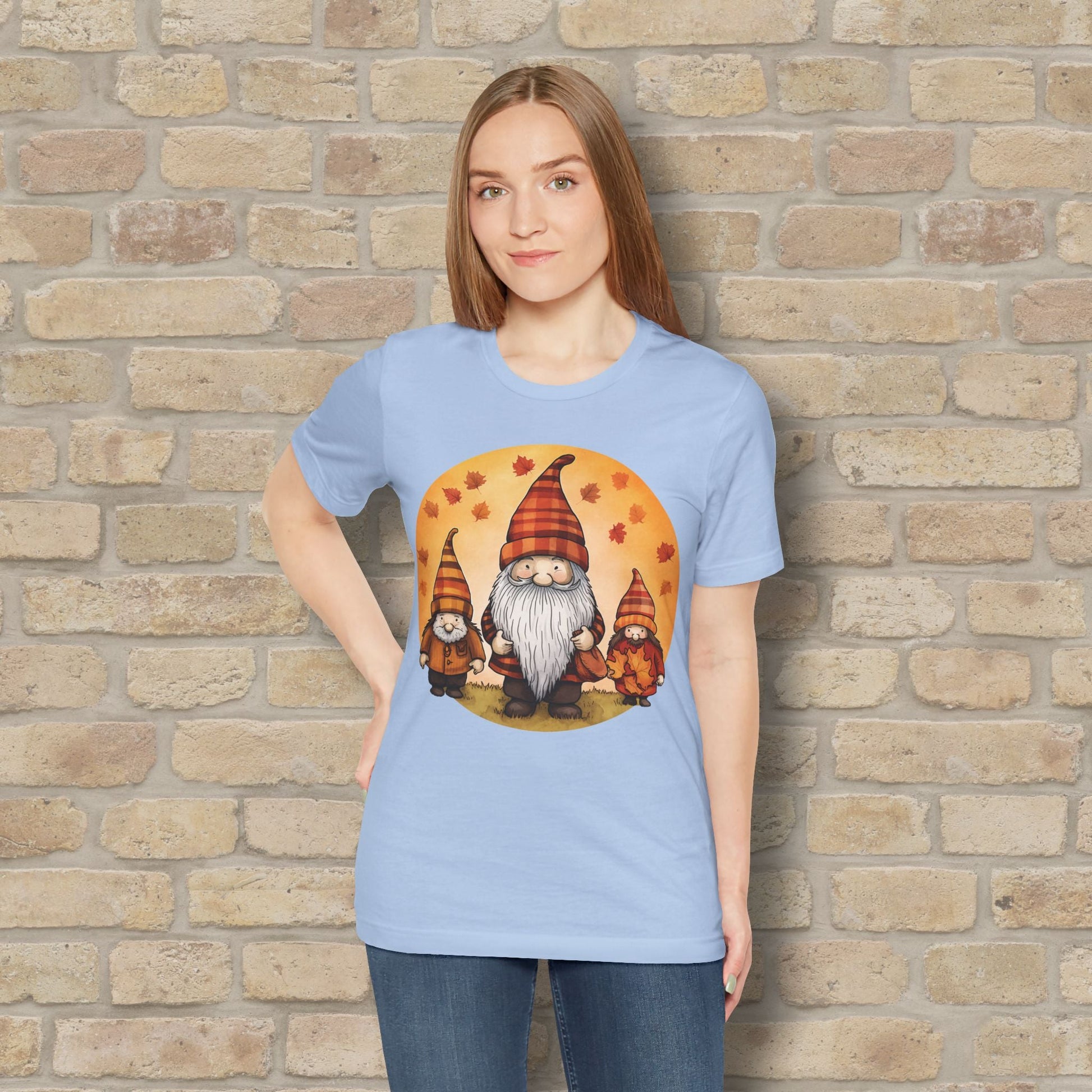 Graphic Only Fall Gnomes Tee - Vibrant Styles