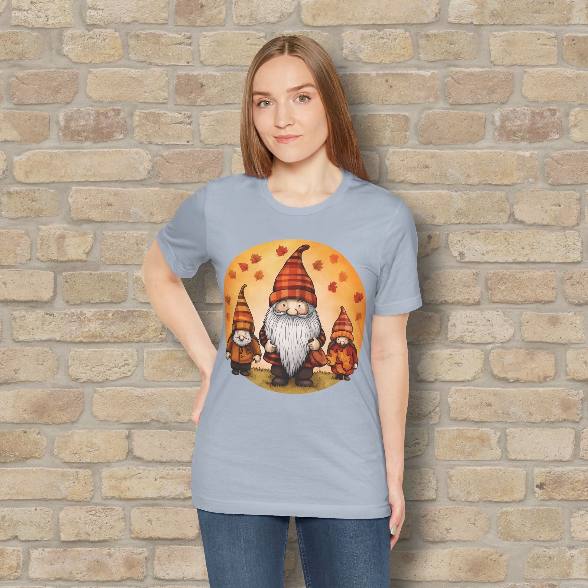 Graphic Only Fall Gnomes Tee - Vibrant Styles