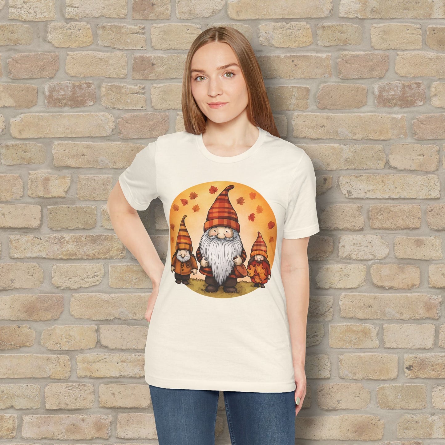 Graphic Only Fall Gnomes Tee - Vibrant Styles