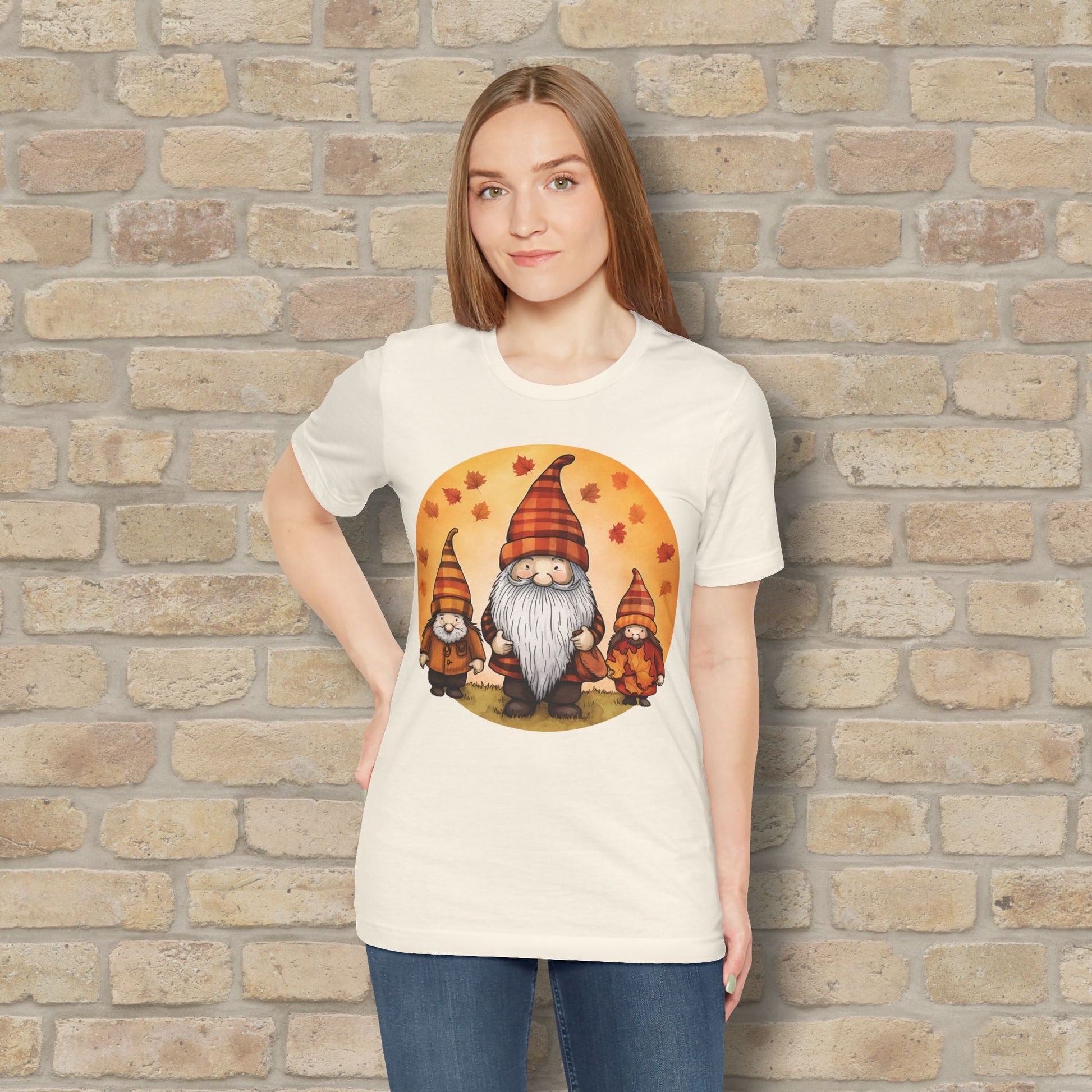 Graphic Only Fall Gnomes Tee - Vibrant Styles