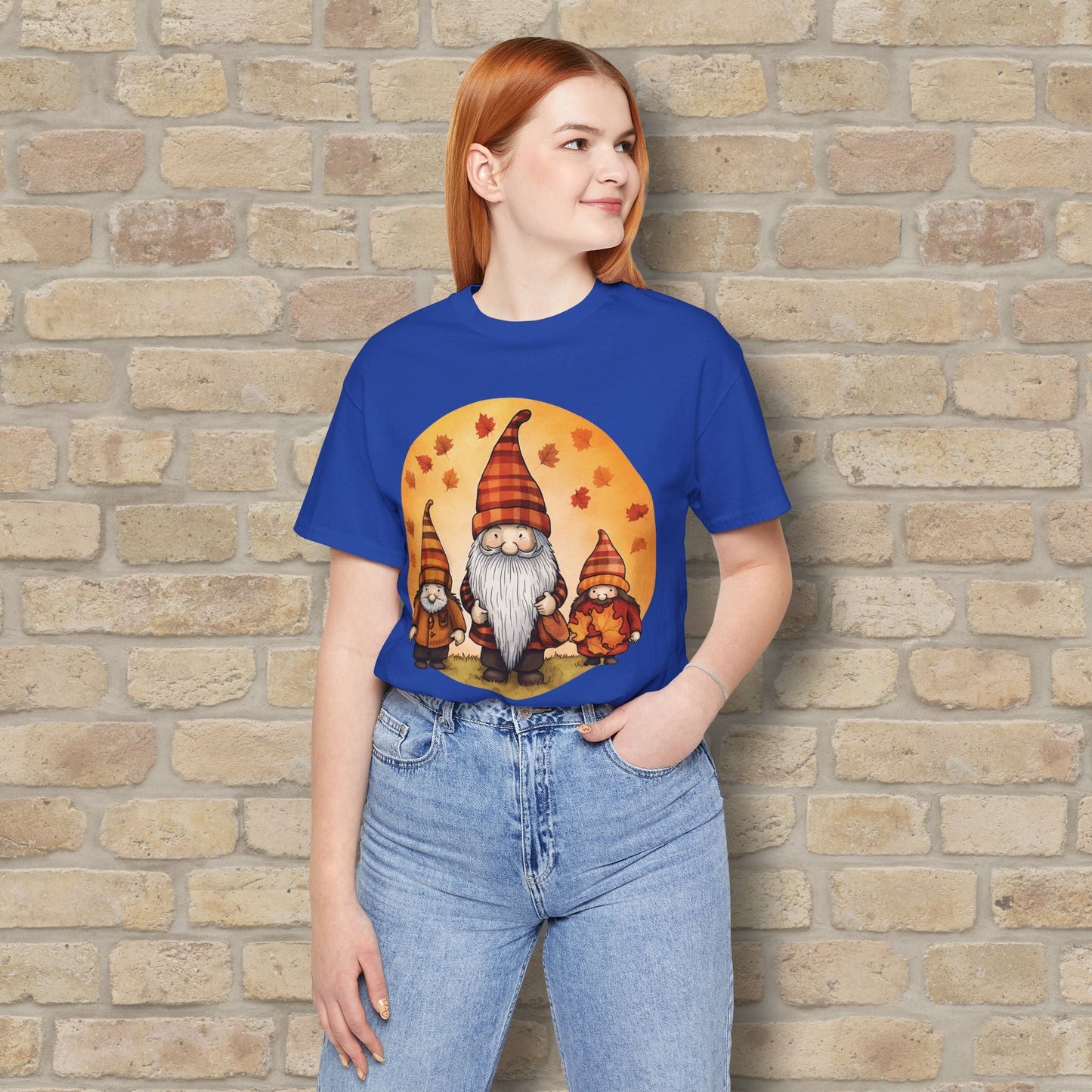 Graphic Only Fall Gnomes Tee - Vibrant Styles