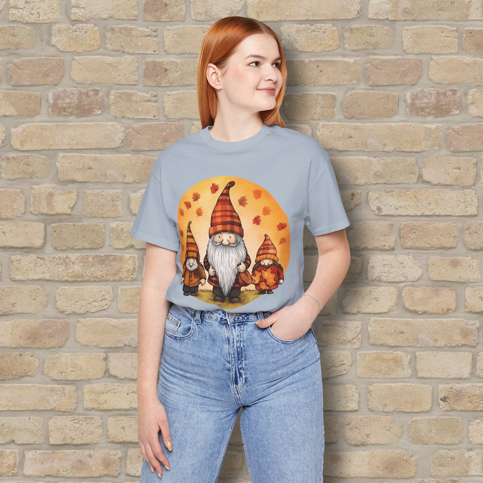 Graphic Only Fall Gnomes Tee - Vibrant Styles