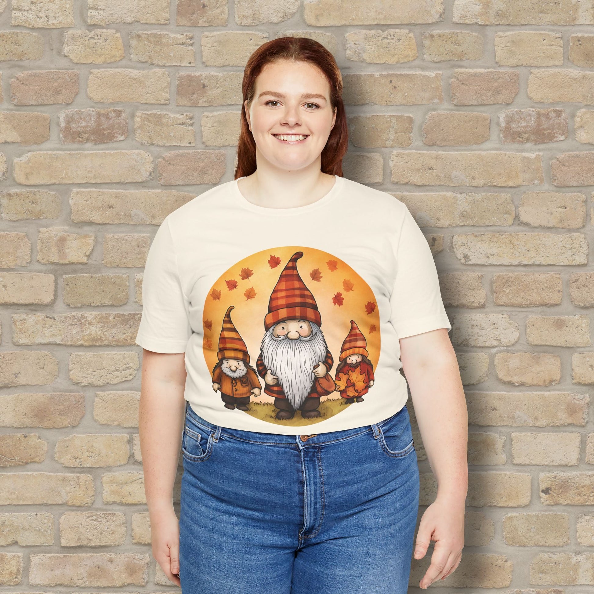 Graphic Only Fall Gnomes Tee - Vibrant Styles