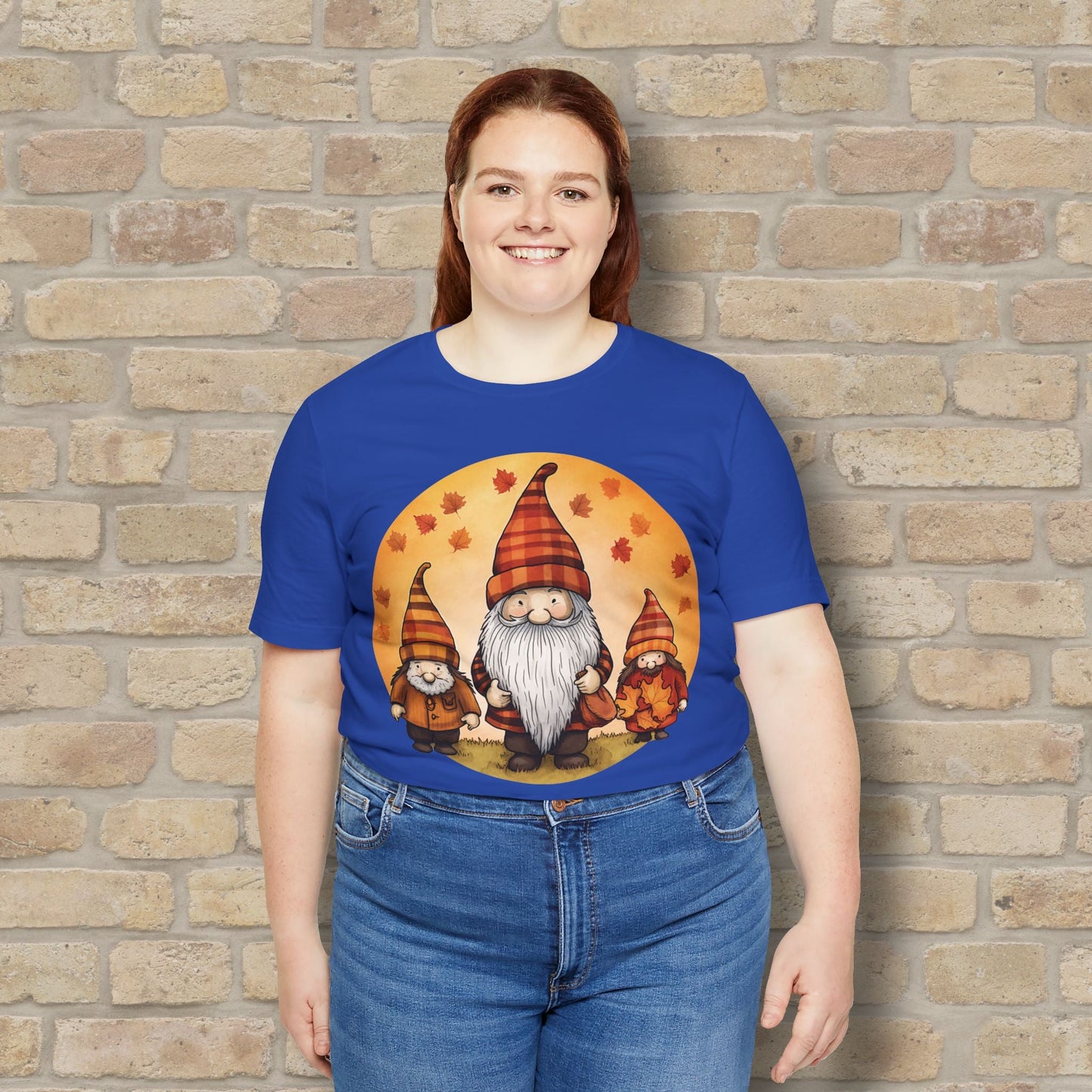 Graphic Only Fall Gnomes Tee - Vibrant Styles