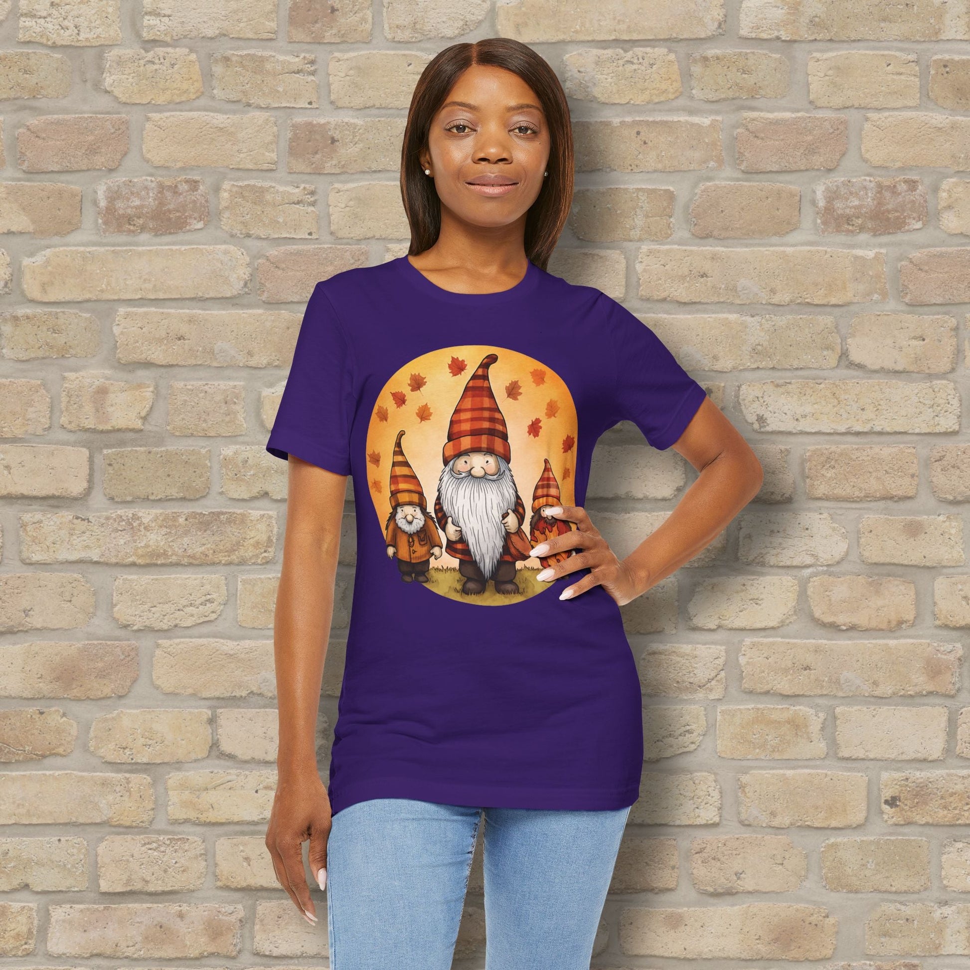 Graphic Only Fall Gnomes Tee - Vibrant Styles