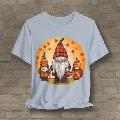 Graphic Only Fall Gnomes Tee - Vibrant Styles