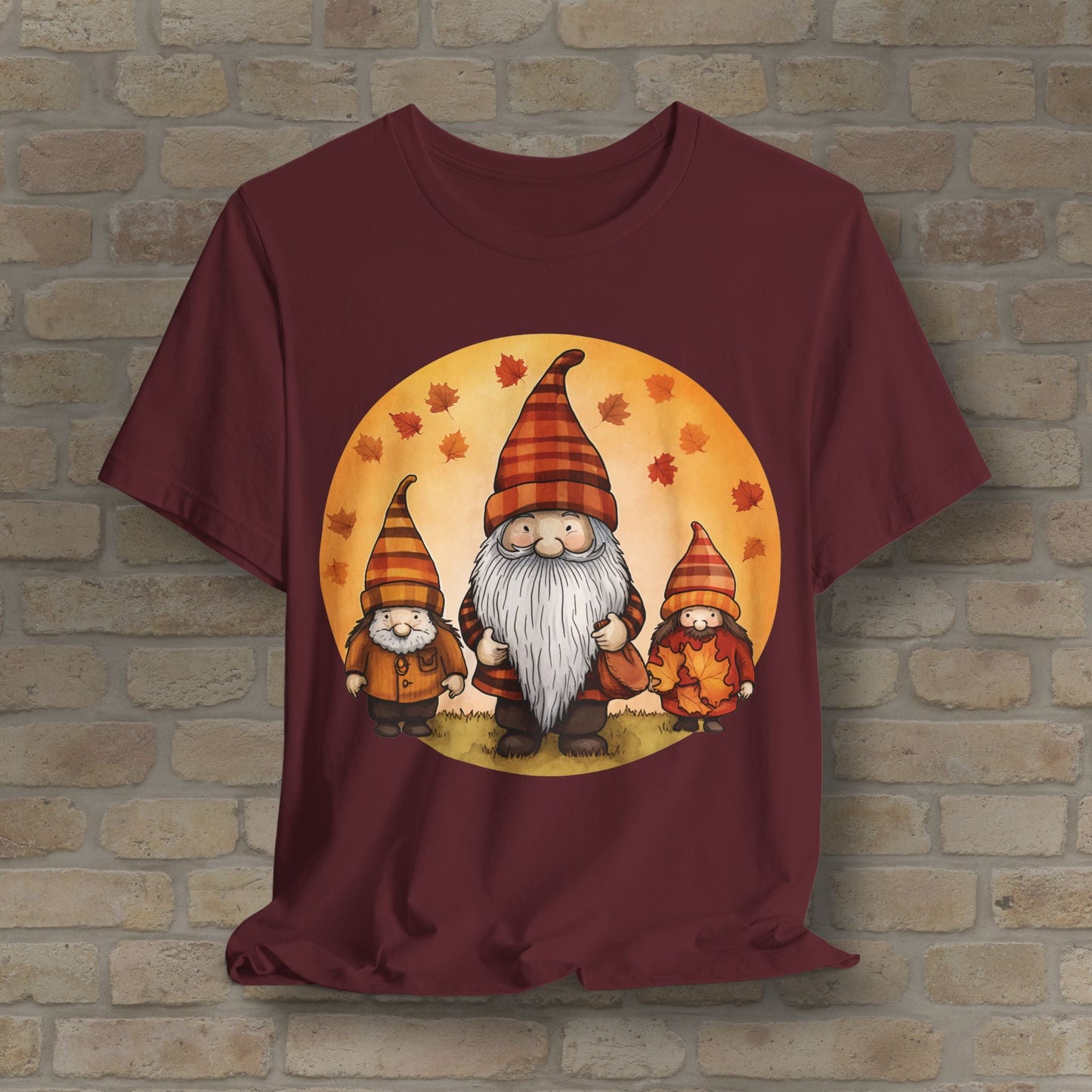 Graphic Only Fall Gnomes Tee - Vibrant Styles