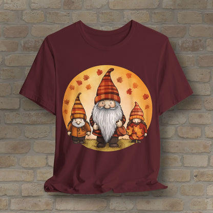 Graphic Only Fall Gnomes Tee - Vibrant Styles