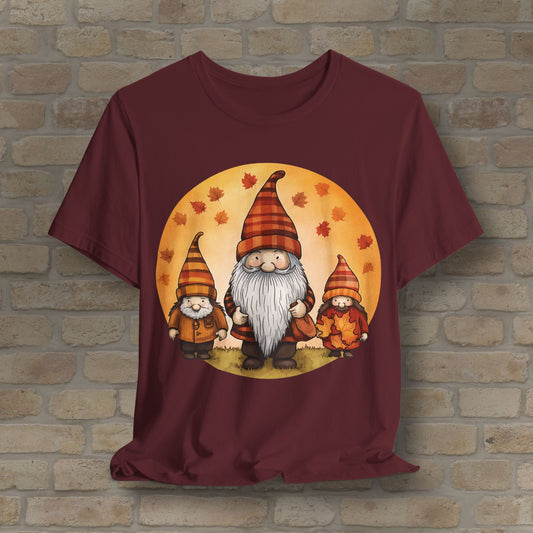 Graphic Only Fall Gnomes Tee - Vibrant Styles