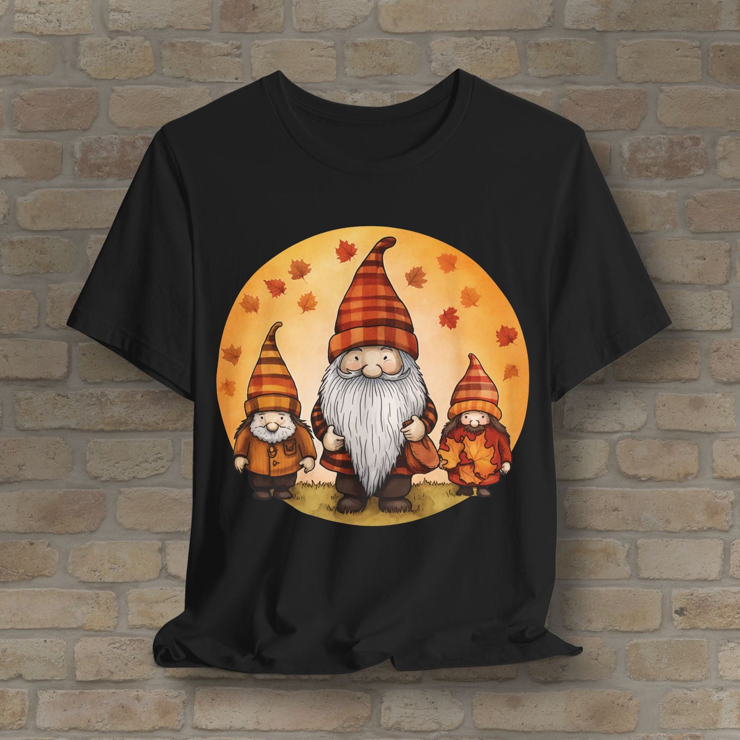 Graphic Only Fall Gnomes Tee - Vibrant Styles