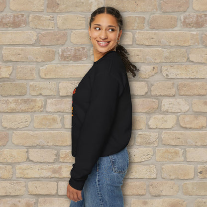 Graphic & Text Falling Leaves & Nights Like This Sweatshirt - Vibrant Styles