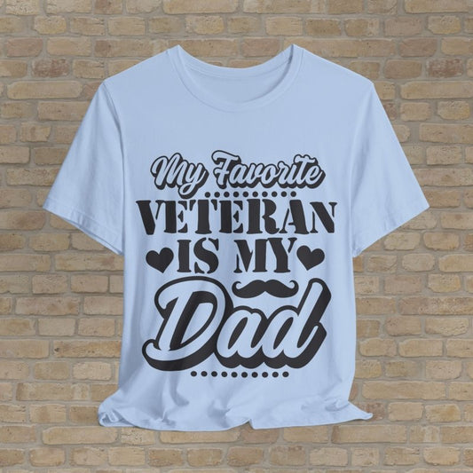 Mostly Text T-Shirts Favorite Vet: Dad Edition Tee - Vibrant Styles