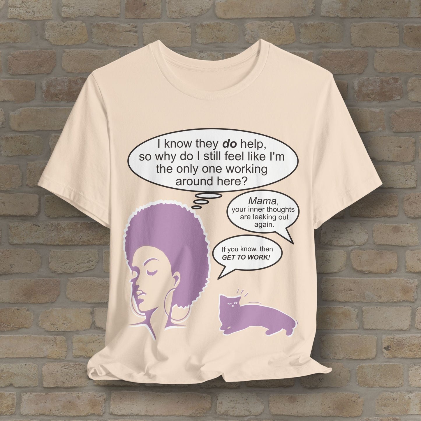 Graphic & Text T-Shirts Feel Like I'm The Only One Working Tee - Vibrant Styles