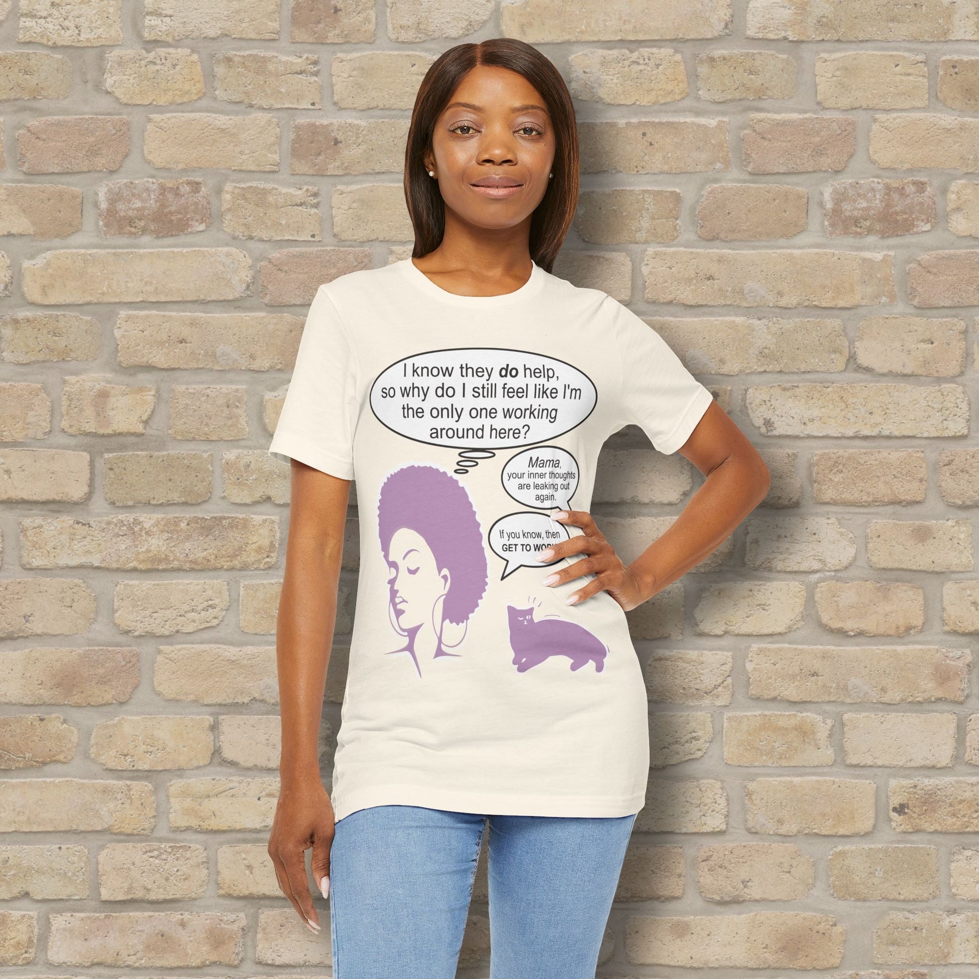 Graphic & Text T-Shirts Feel Like I'm The Only One Working Tee - Vibrant Styles