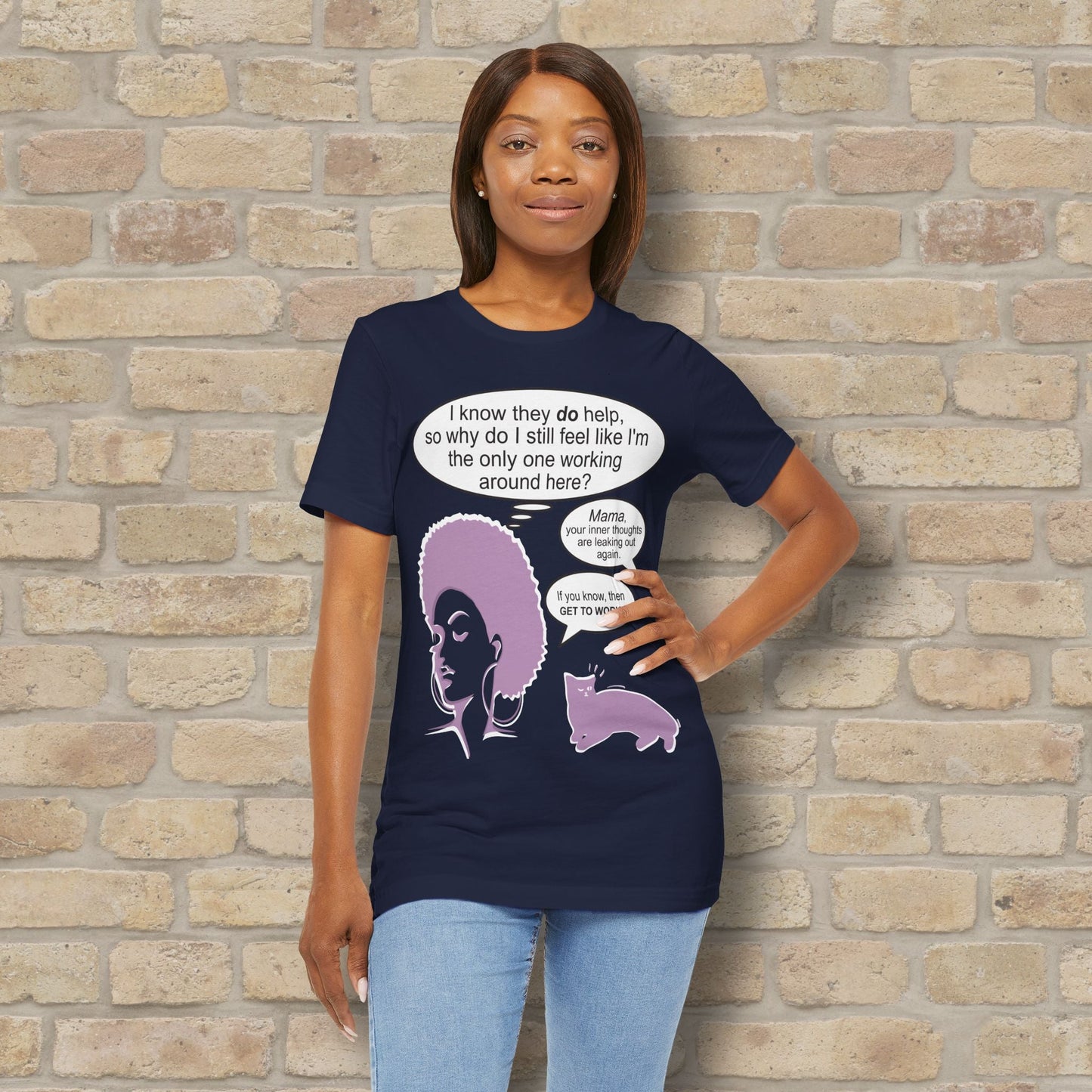 Graphic & Text T-Shirts Feel Like I'm The Only One Working Tee - Vibrant Styles