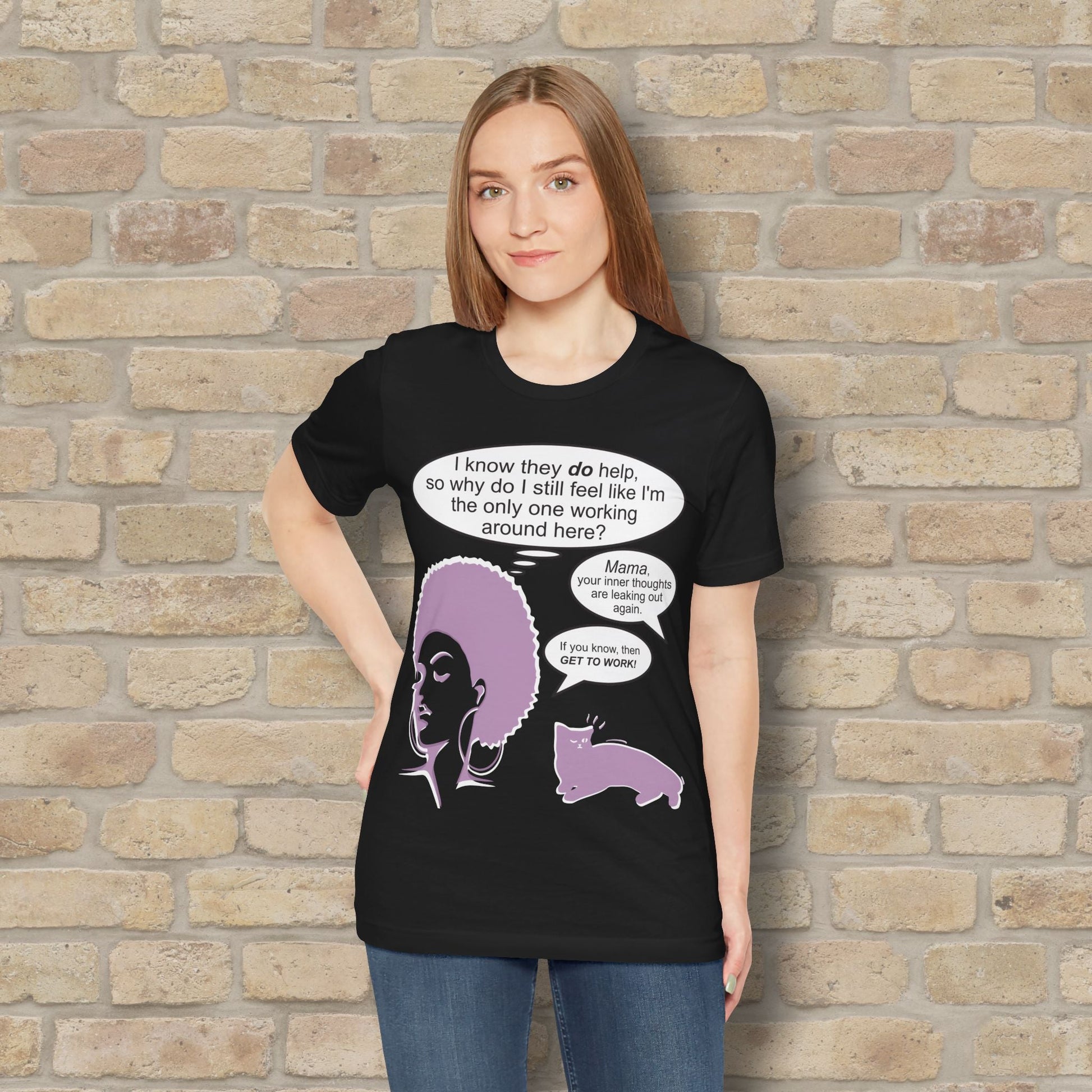 Graphic & Text T-Shirts Feel Like I'm The Only One Working Tee - Vibrant Styles