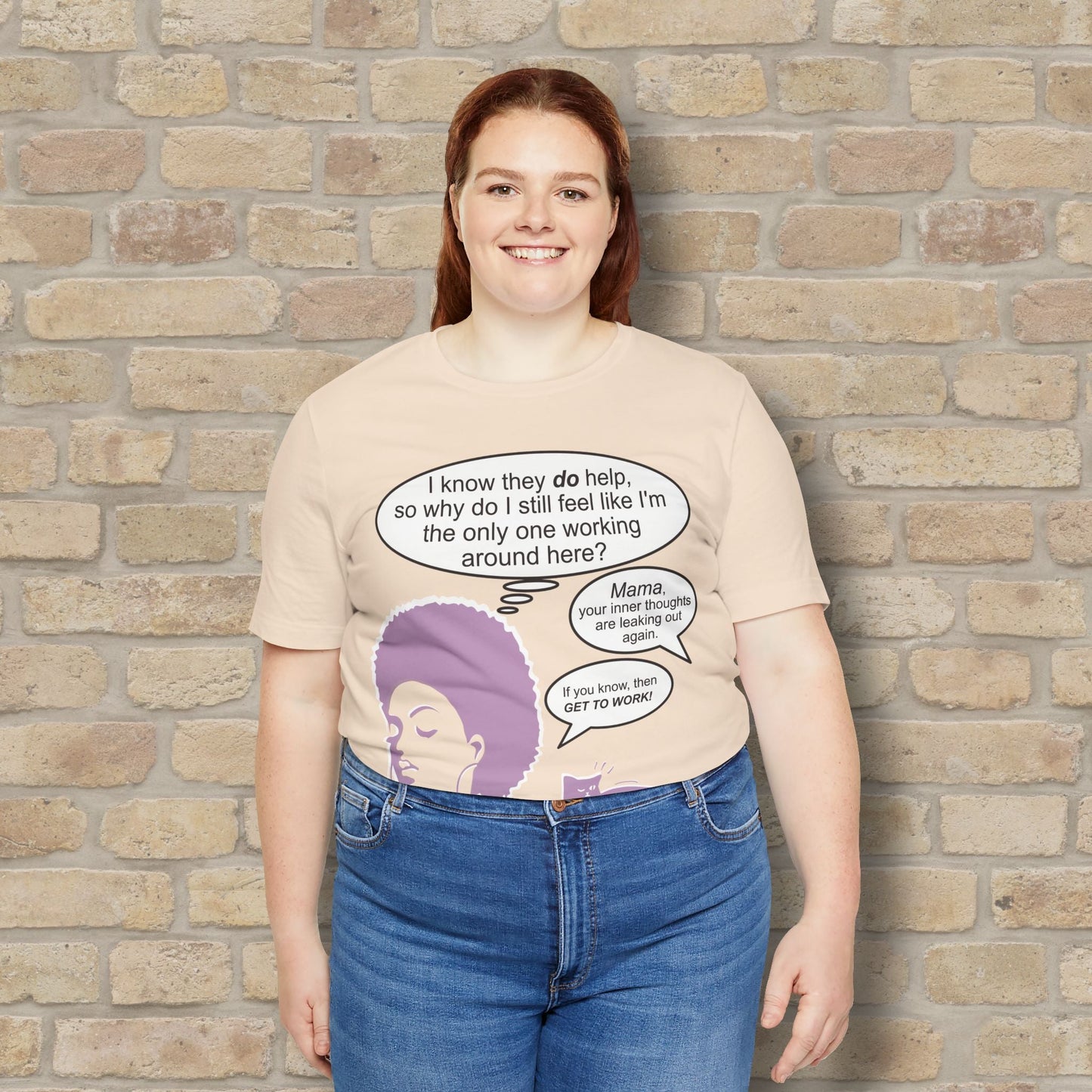 Graphic & Text T-Shirts Feel Like I'm The Only One Working Tee - Vibrant Styles