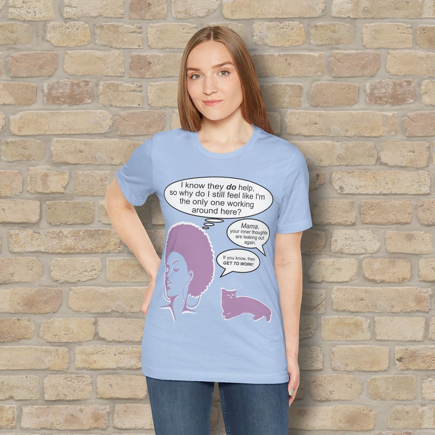 Graphic & Text T-Shirts Feel Like I'm The Only One Working Tee - Vibrant Styles