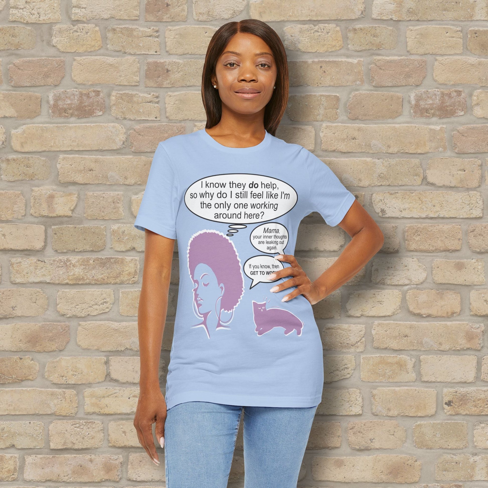 Graphic & Text T-Shirts Feel Like I'm The Only One Working Tee - Vibrant Styles