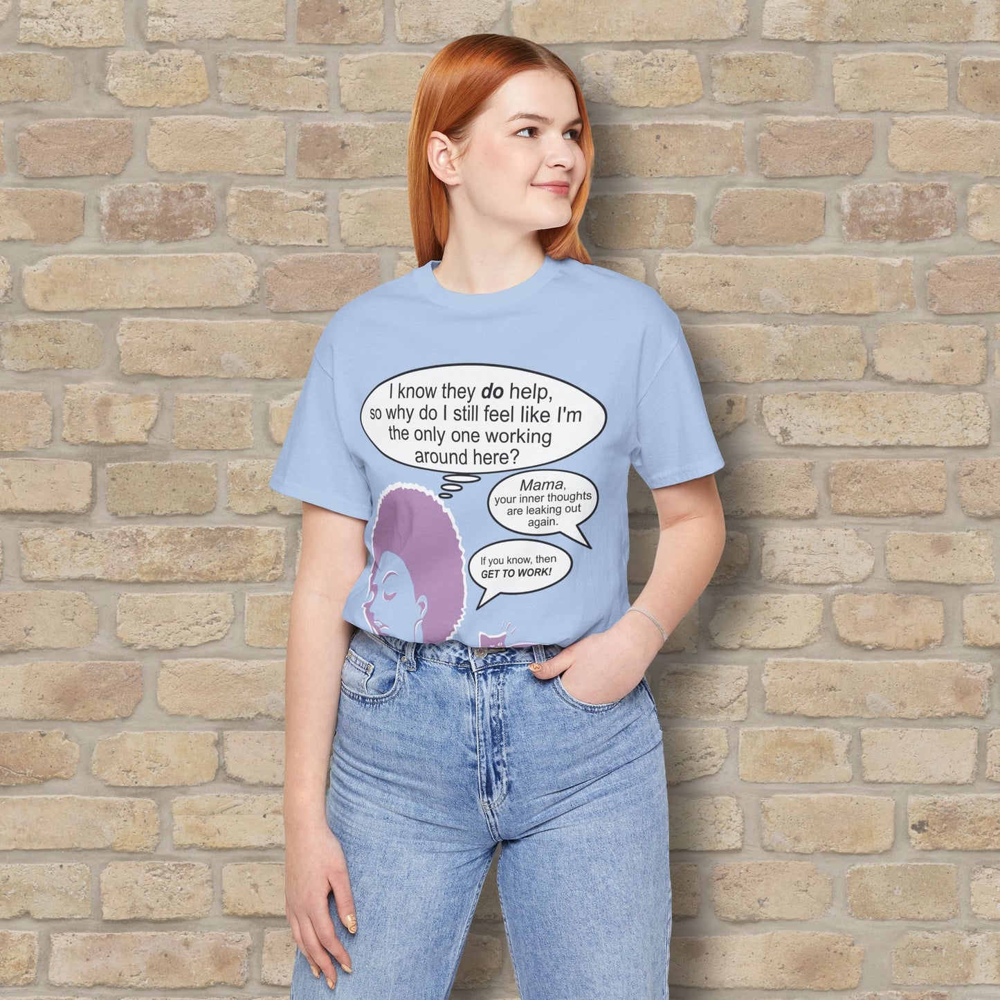 Graphic & Text T-Shirts Feel Like I'm The Only One Working Tee - Vibrant Styles