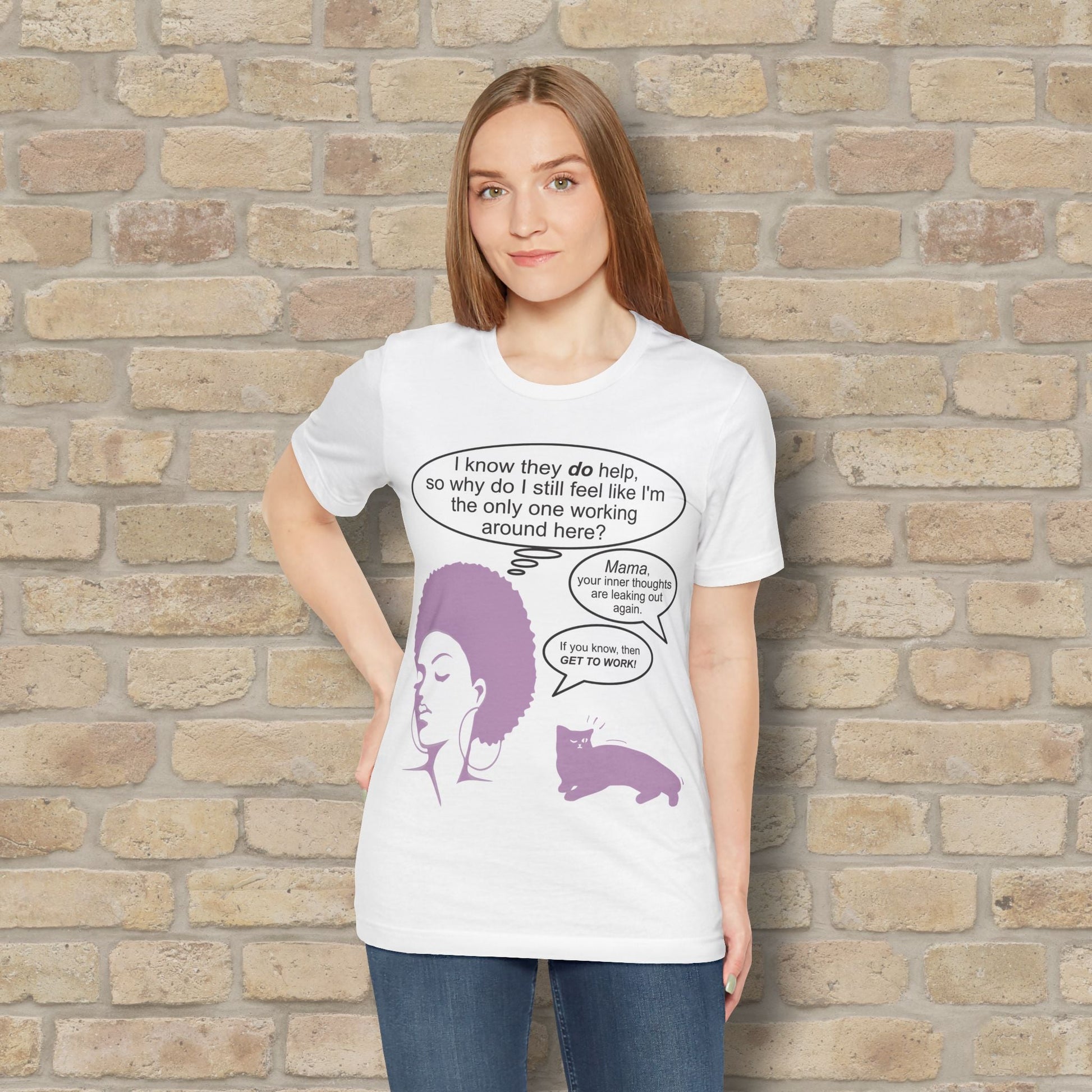 Graphic & Text T-Shirts Feel Like I'm The Only One Working Tee - Vibrant Styles