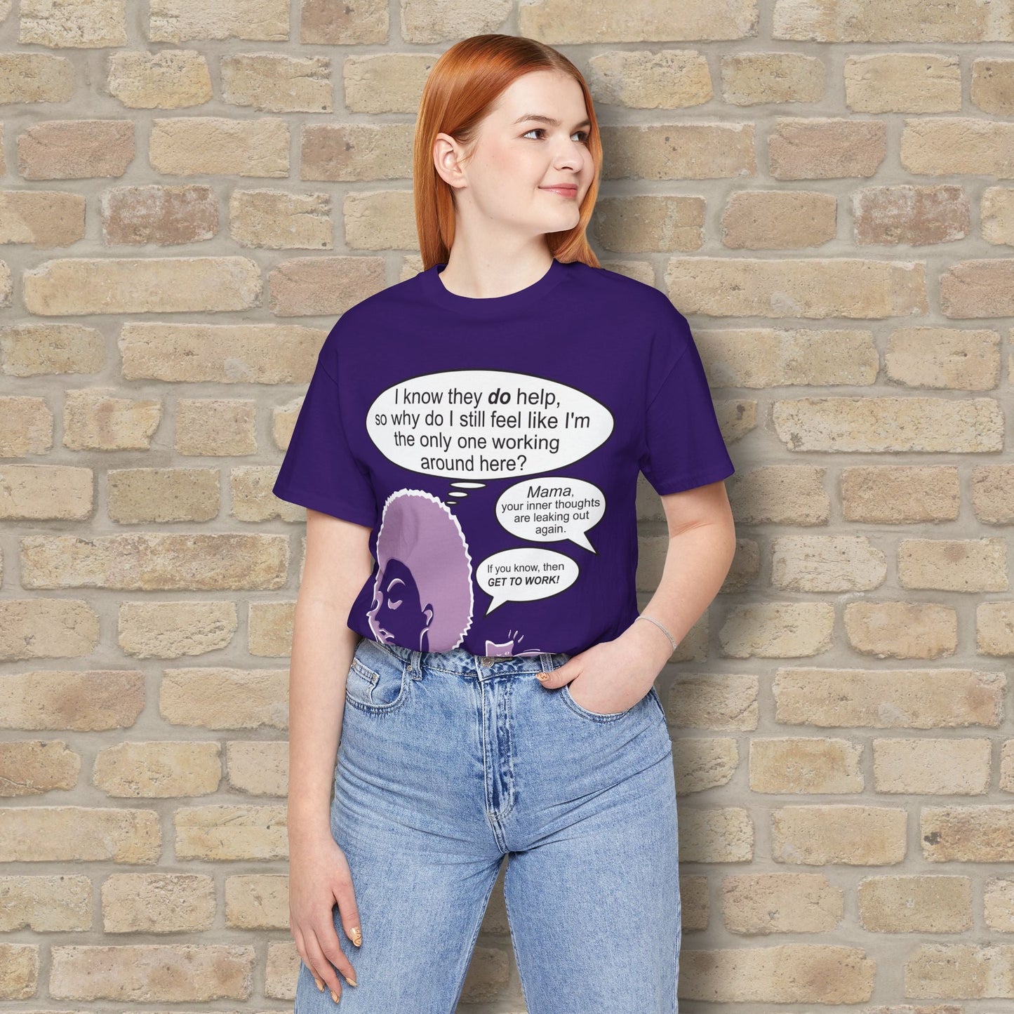 Graphic & Text T-Shirts Feel Like I'm The Only One Working Tee - Vibrant Styles