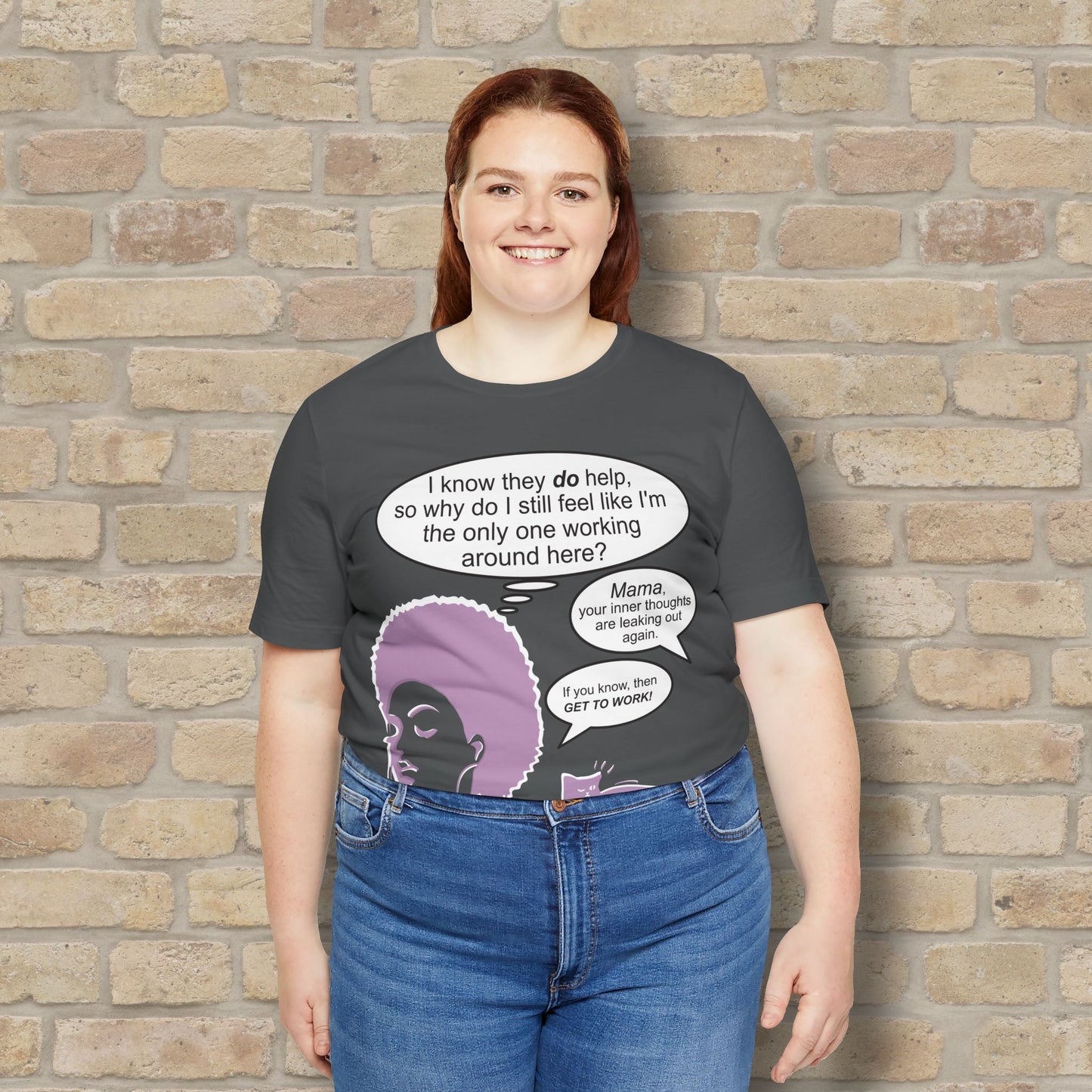 Graphic & Text T-Shirts Feel Like I'm The Only One Working Tee - Vibrant Styles