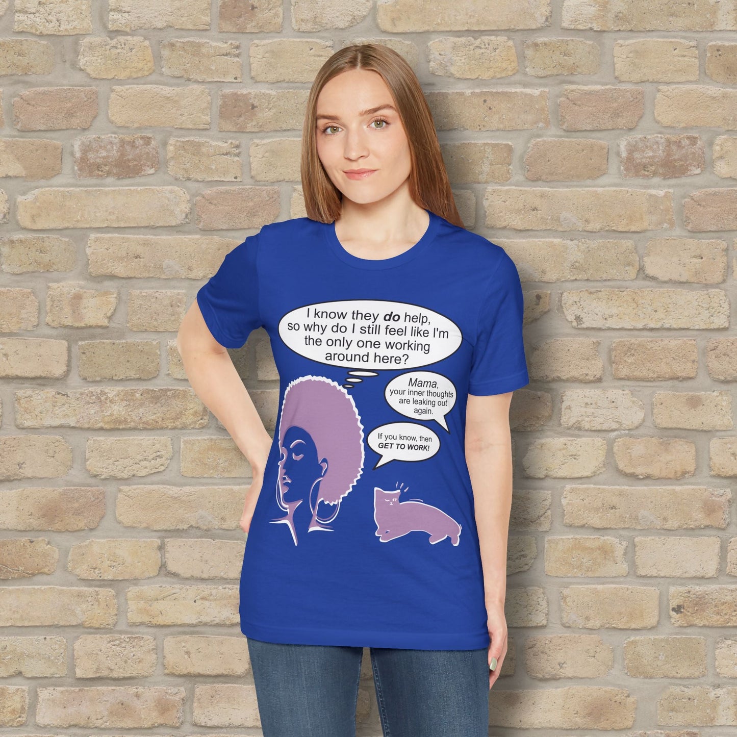 Graphic & Text T-Shirts Feel Like I'm The Only One Working Tee - Vibrant Styles