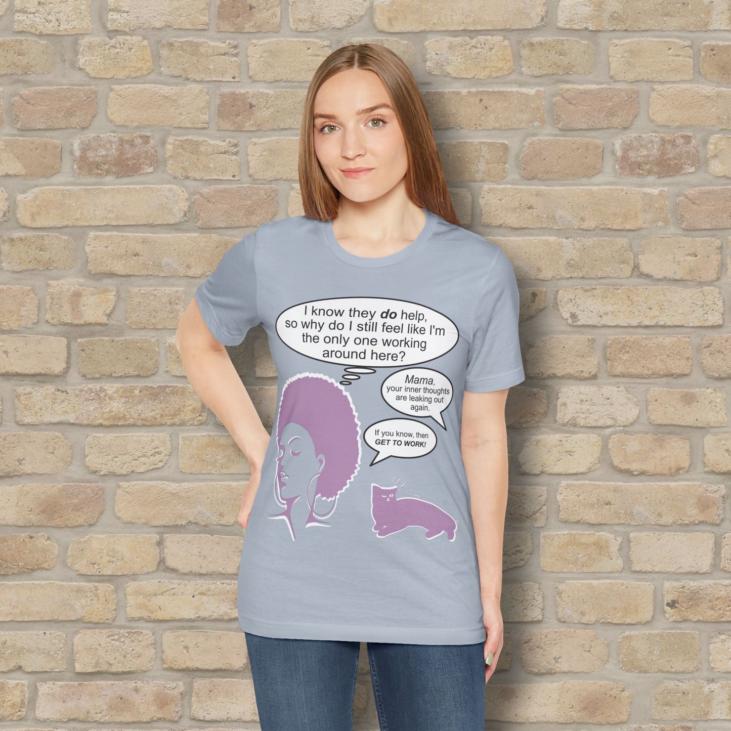 Graphic & Text T-Shirts Feel Like I'm The Only One Working Tee - Vibrant Styles
