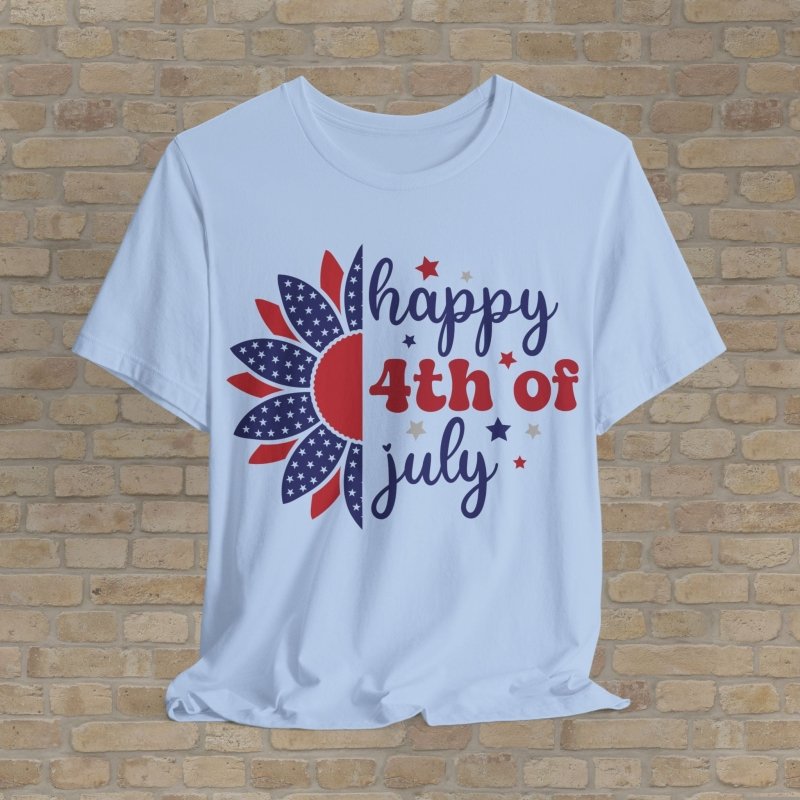 Graphic & Text T-Shirts Fireworks & Flowers Tee - Vibrant Styles